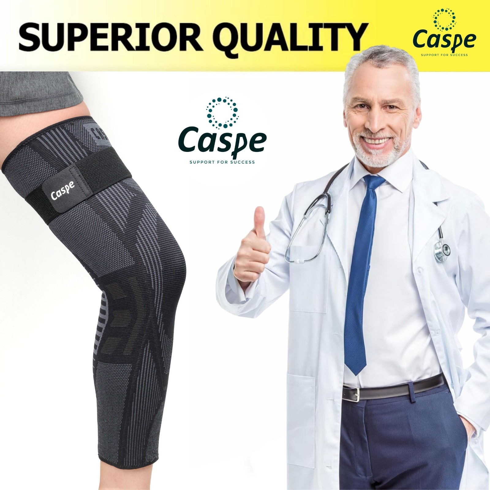 Full Leg Knee Brace Leg Compression Sleeve Meniscus Tear Arthritis Joint Pain