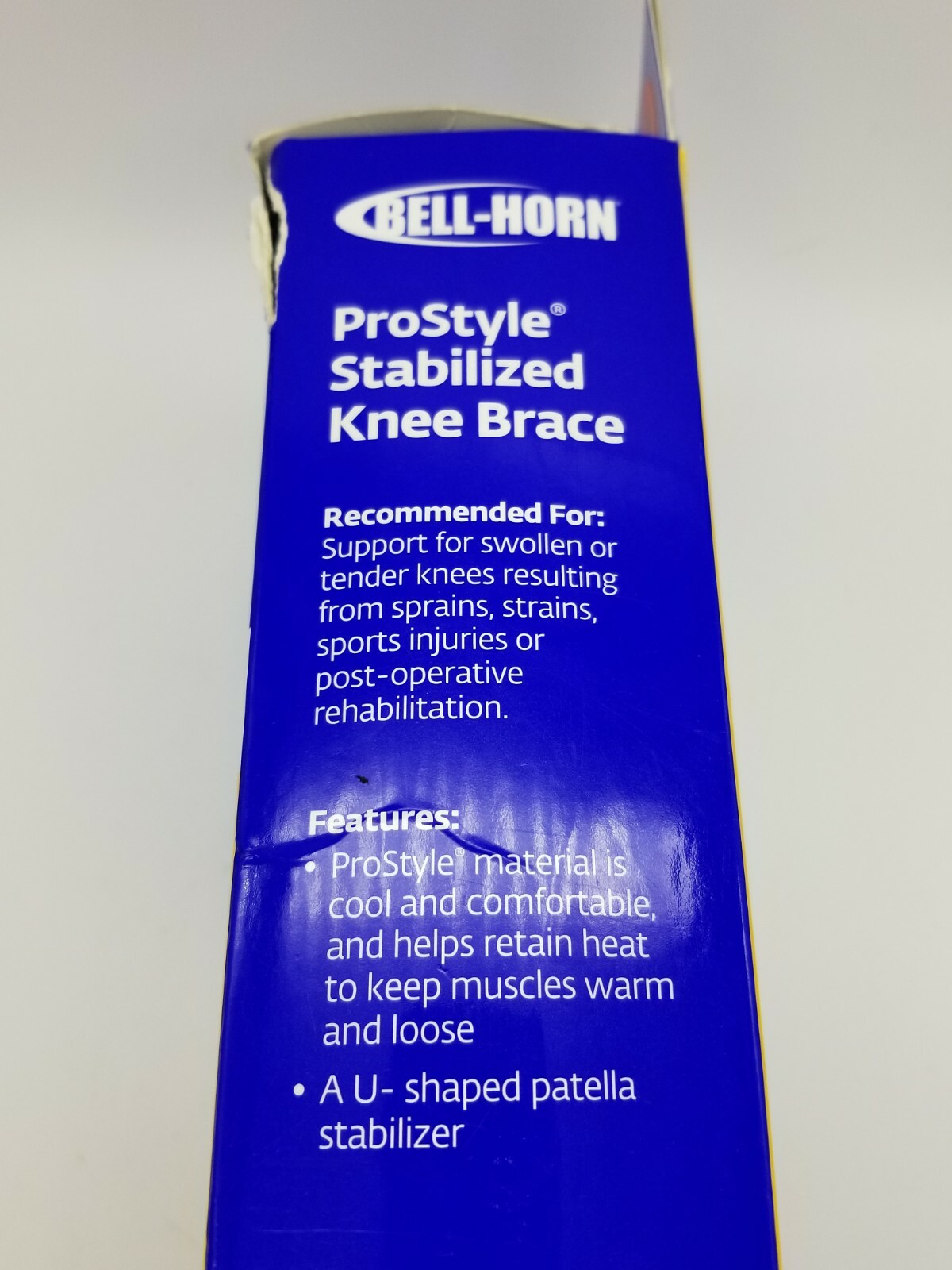 Bell-Horn Pro Style Stabilized Knee Brace with Horseshoe Buttress