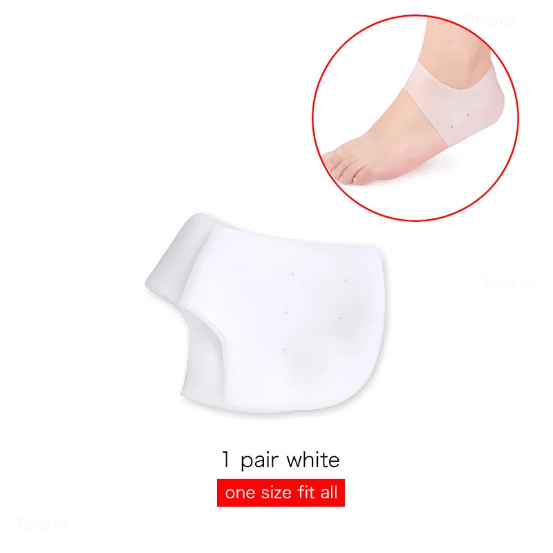 2Pcs Silicone Feet Sock Moisturizing Gel Heel Thin Socks with Hole Cracked