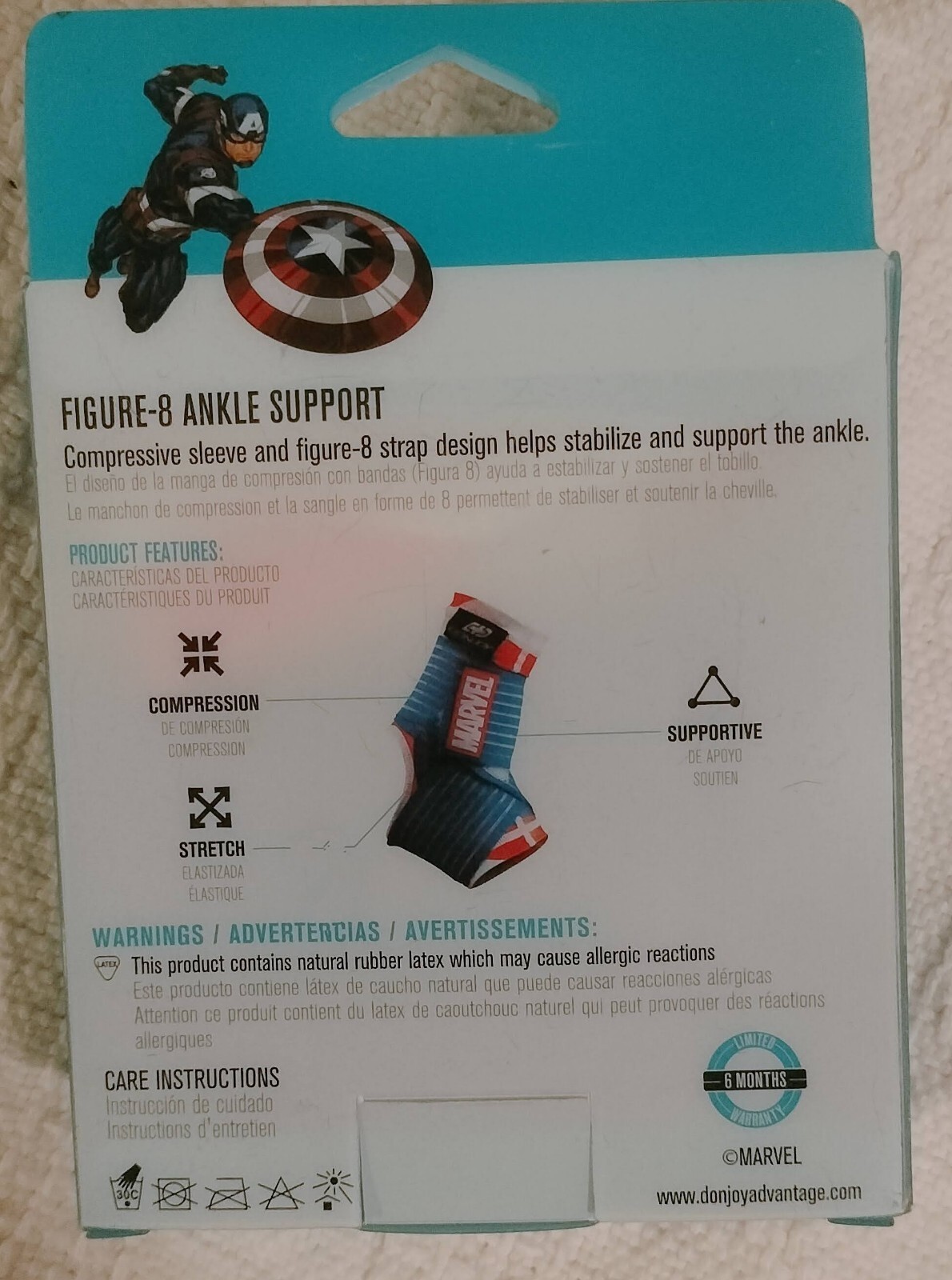 Marvel Avengers Ankle sleeve Youth Size Blue And Red New In Box