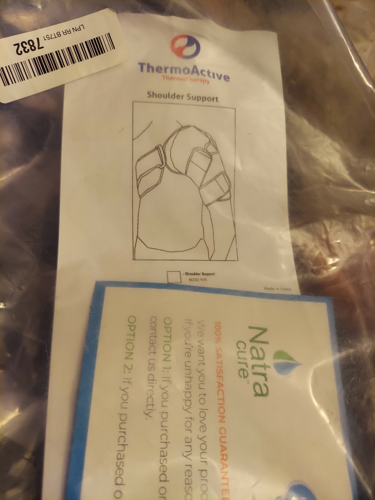 Brand ThermoActive Compression Therapy Shoulder SupportNew No gel