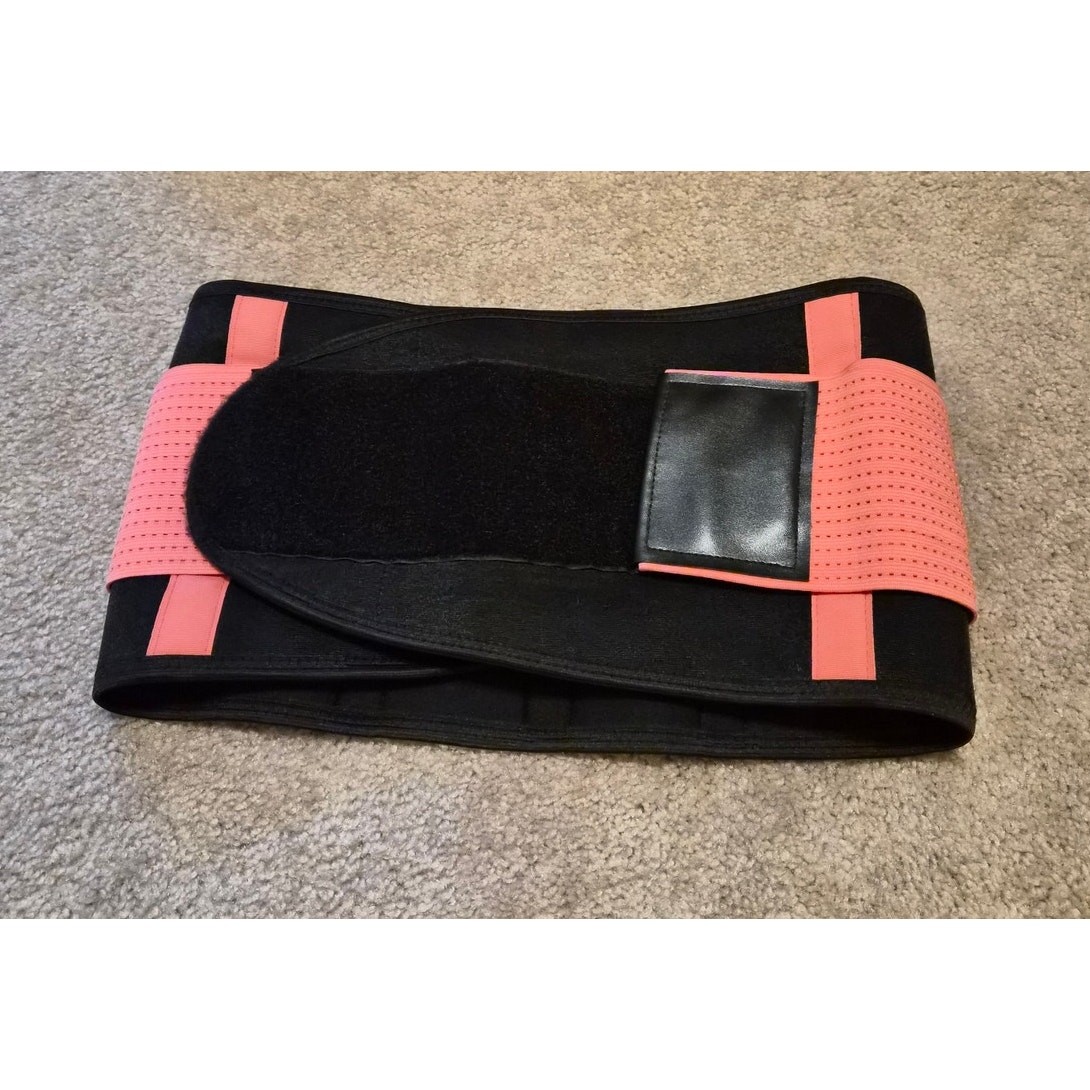 Back brace for lower back pain, waist trainer, Large