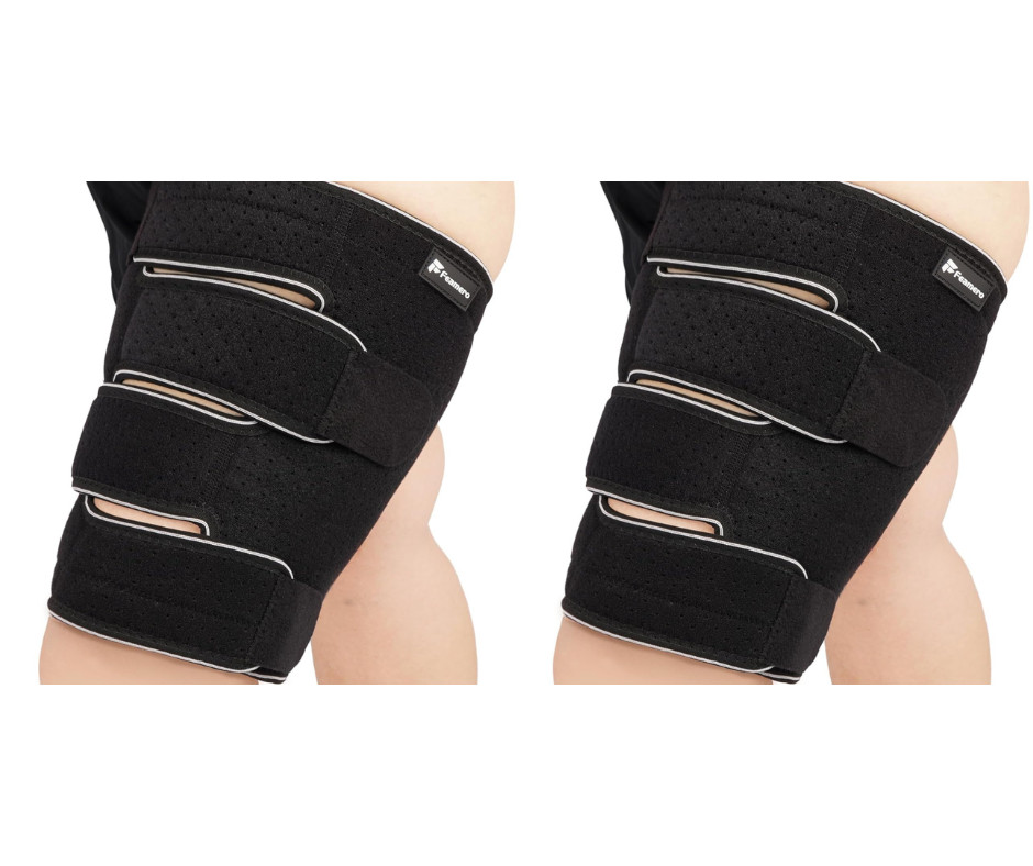 Plus Size Thigh Compression Wrap for Swelling Relief TWO PK XL