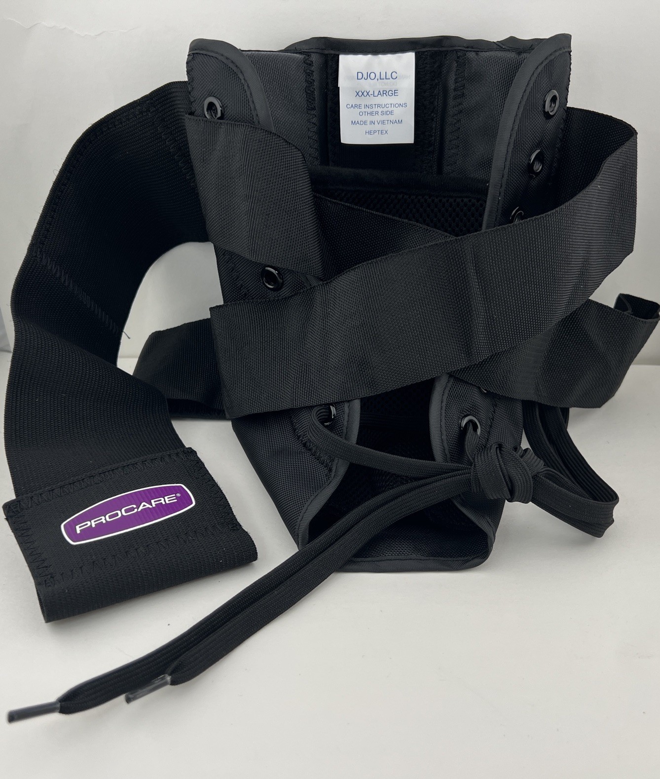 PROCARE Stabilized Ankle Support Brace, Lace-Up Figure-8 Straps, Size XXXL / 3XL