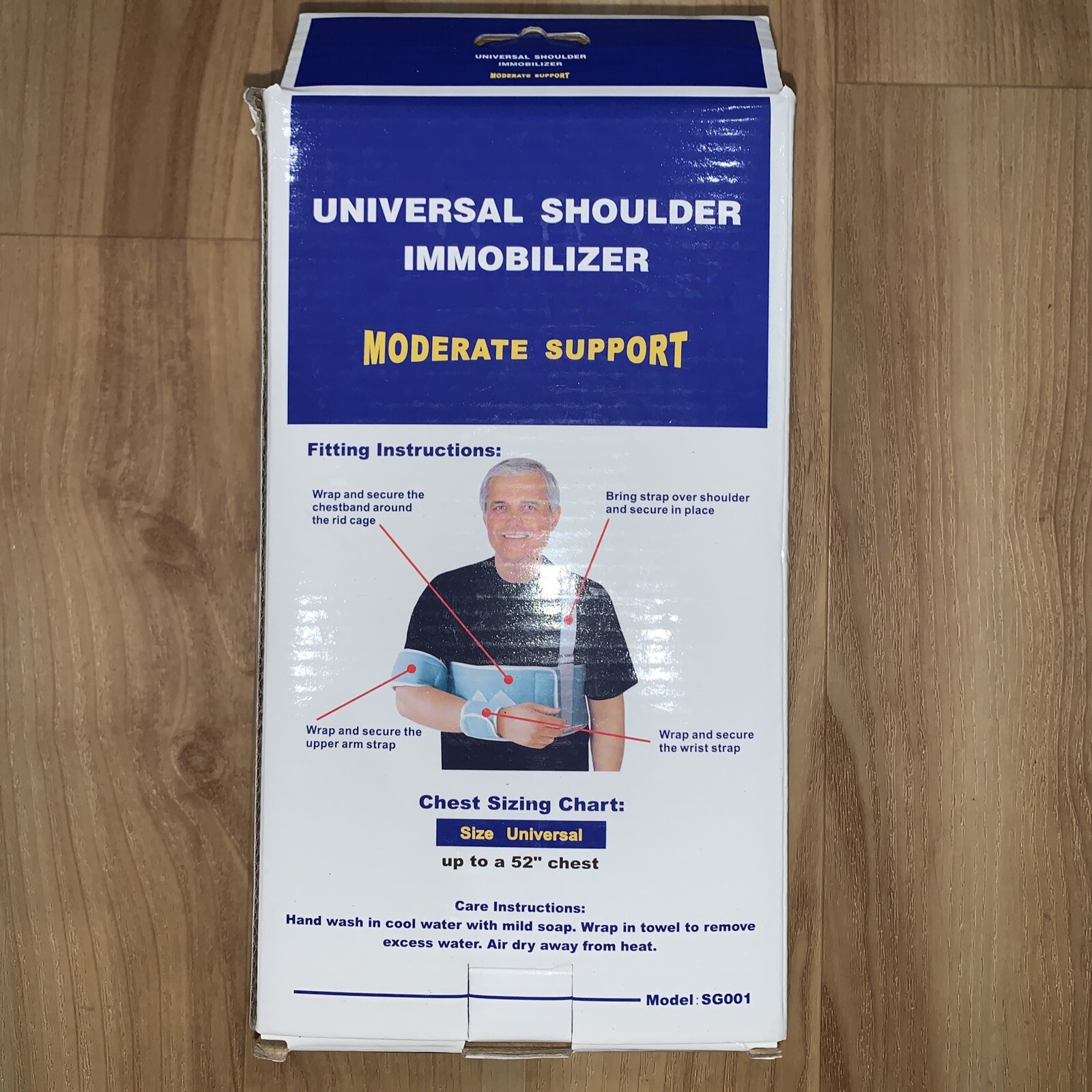 UNIVERSAL SHOULDER IMMOBILIZER MODERATE SUPPORT – MODEL SG001 – UP TO 52″ CHEST