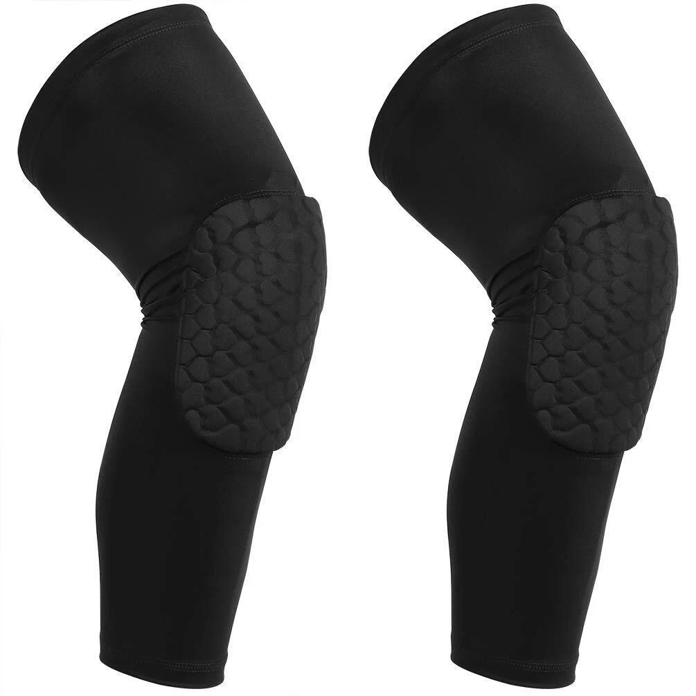 Basketball Knee Pads Protector Compression Sleeve Honeycomb Foam Brace Fitness