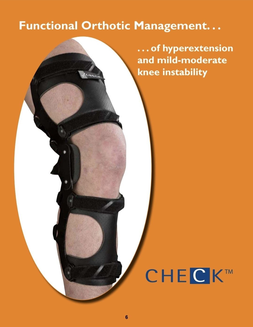 Allard Check Stainless Steel Hyperextension Orthosis Knee Leg Brace 28651