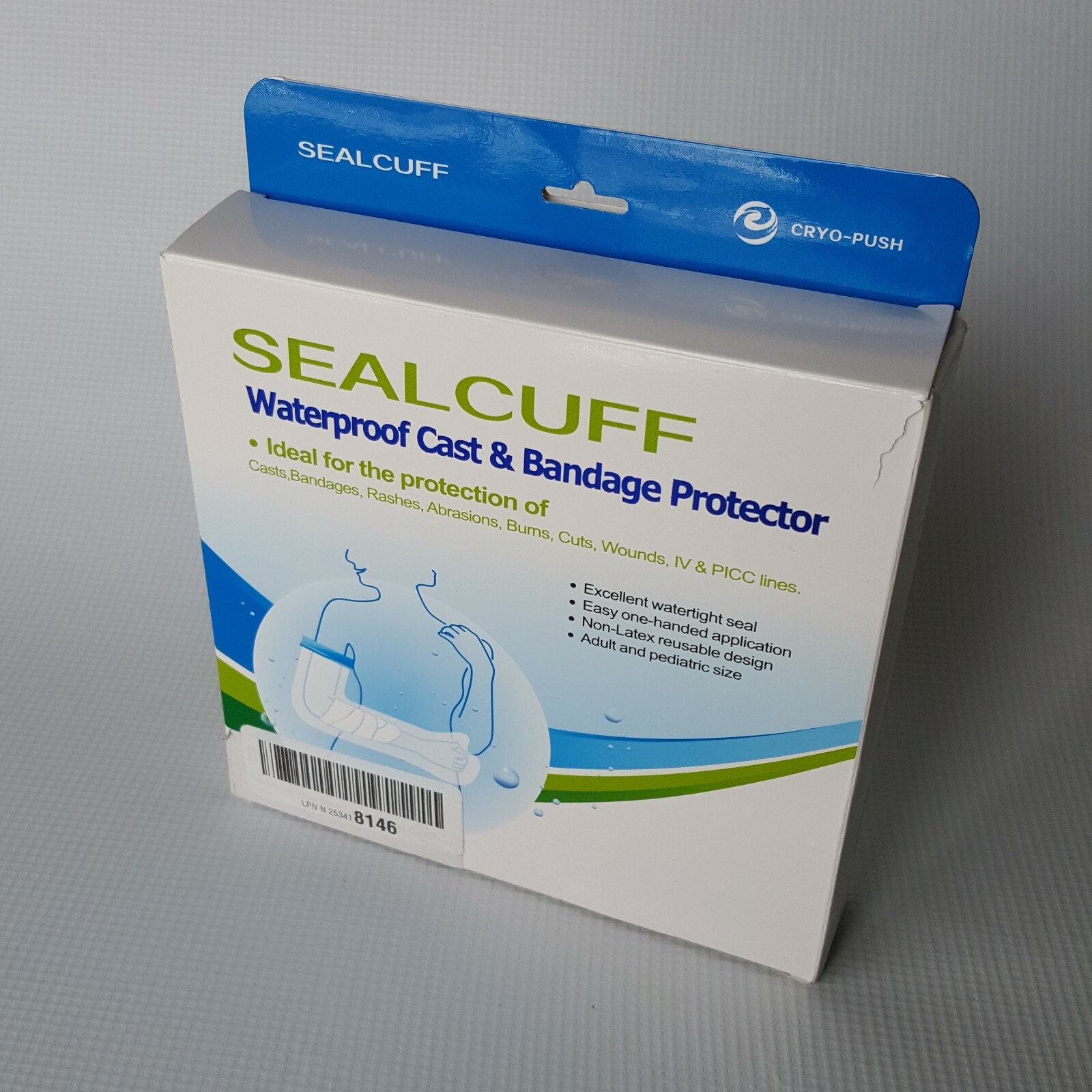 Pediatric Arm L Seal Cuff Model: 330330 Waterproof Cast & Bandage Protector