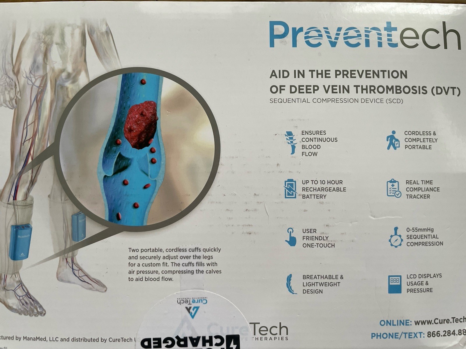 Preventech – Aid in the prevention of deep vein thrombosis -compression devices