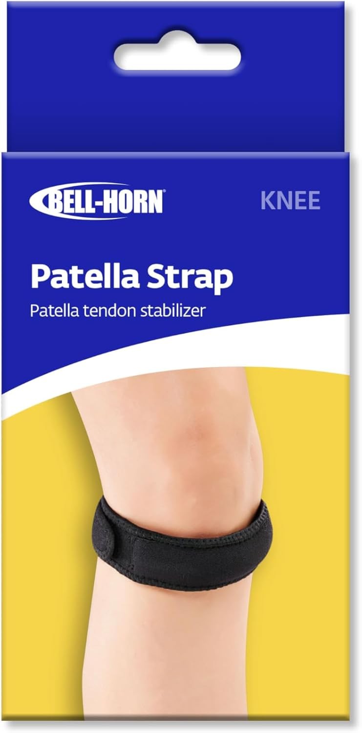 Bell-Horn 2 PACK Universal Knee Patella Strap Black One Size