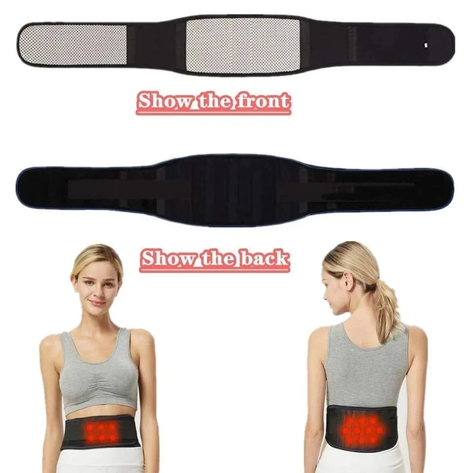 Adjustable Lumbar Support Lower Waist Back Belt Brace Pain Relief For Men Women
