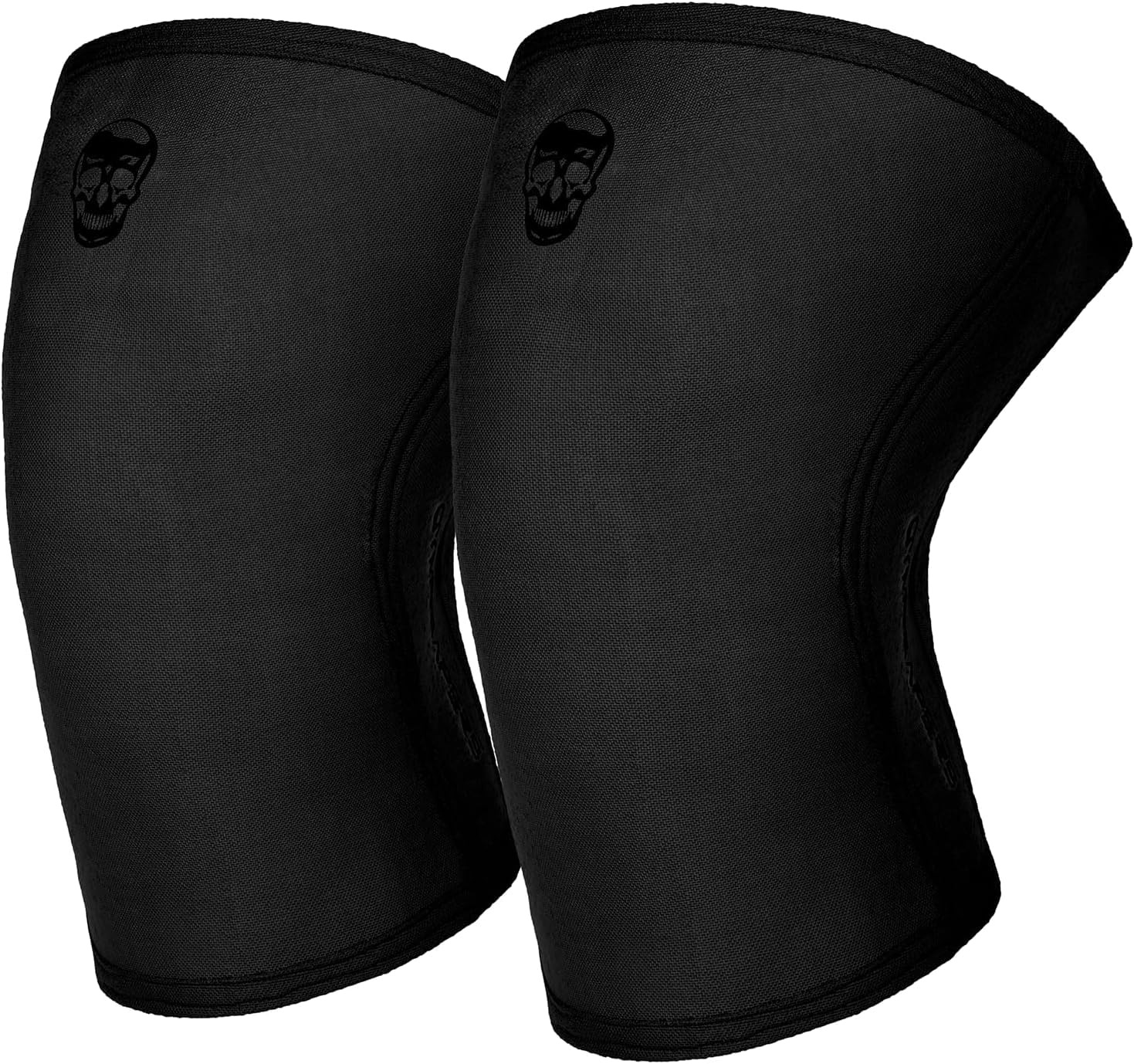 Gymreapers 5MM Knee Sleeves for Weightlifting, Squats, Medium, Black/Black
