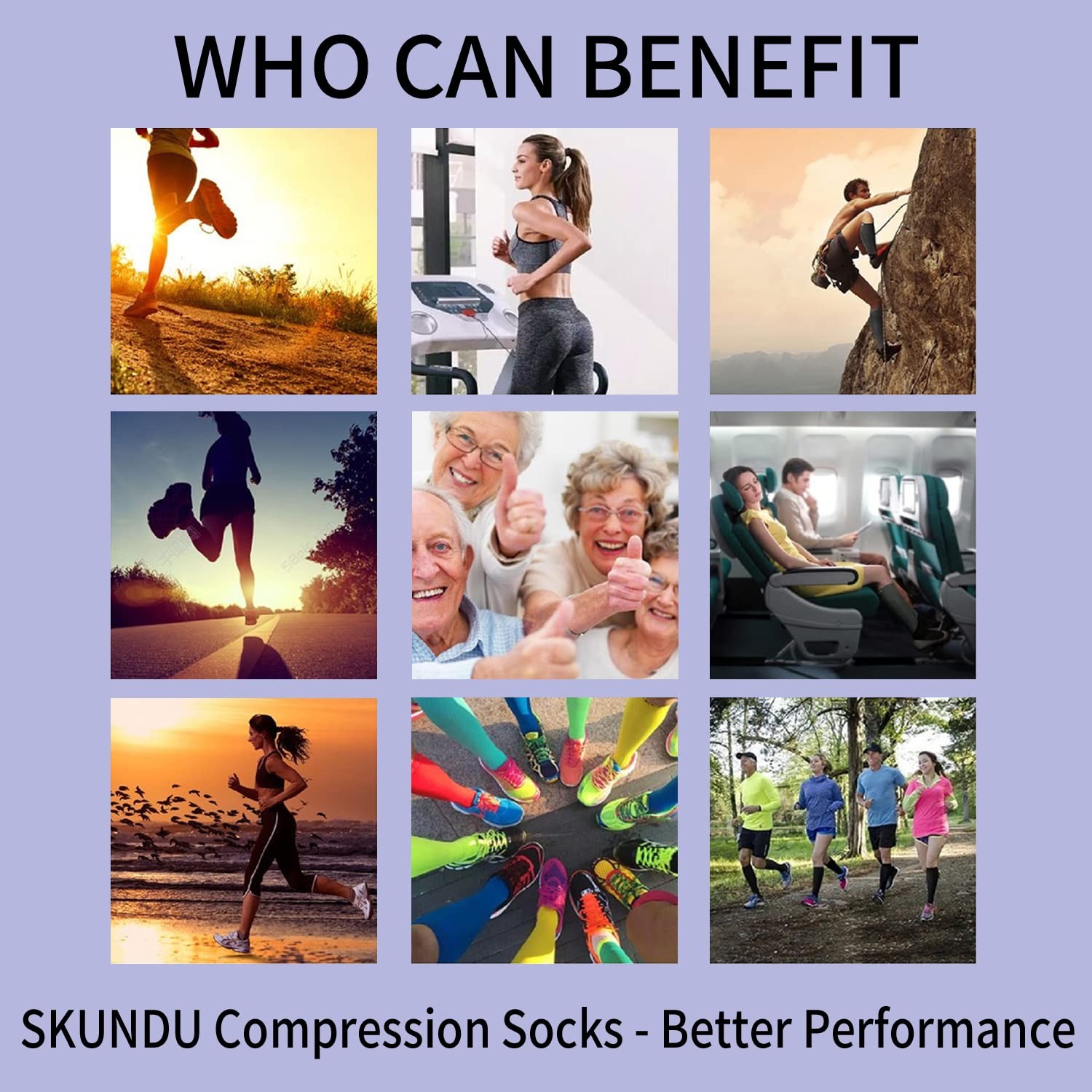 Open Toe Compression Socks Women Men 2 Pairs 15-20mmHg Toeless Compression Su…