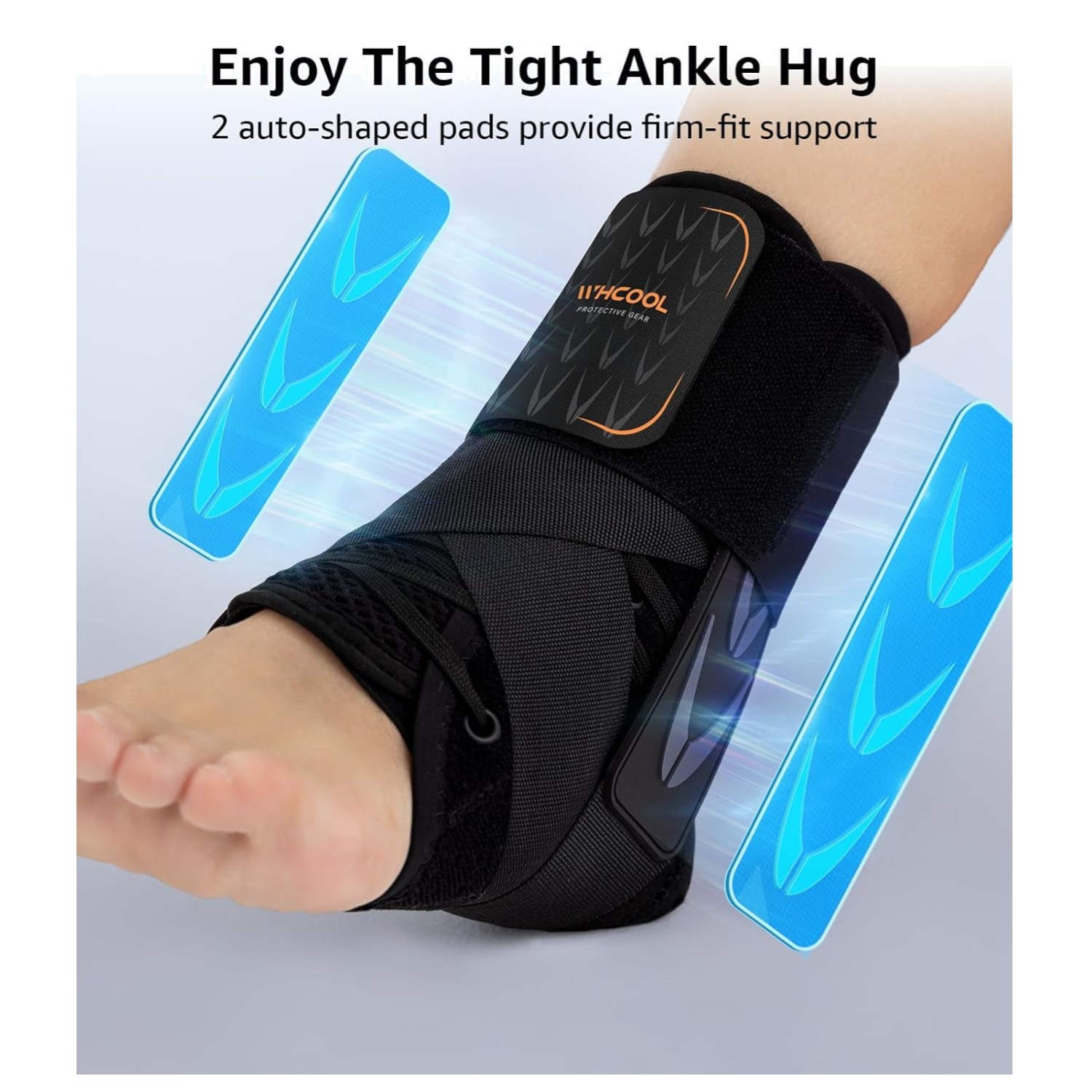 Cool Ankle Stabilizer for Injury Recover, Running, Sports