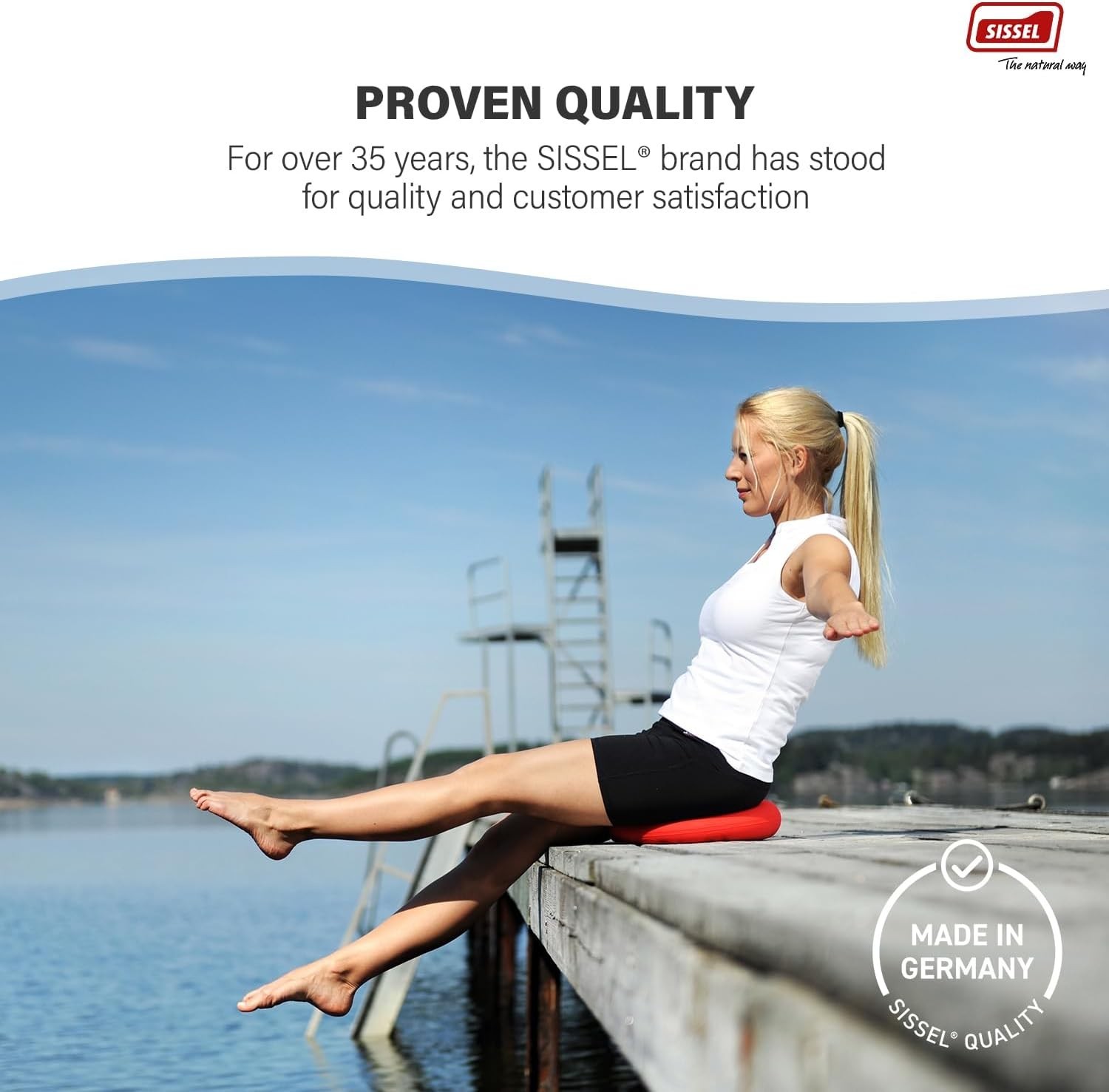 SITFIT 14in Red | Active Sitting & Training | Strengthens Back & Pelvic Floor…