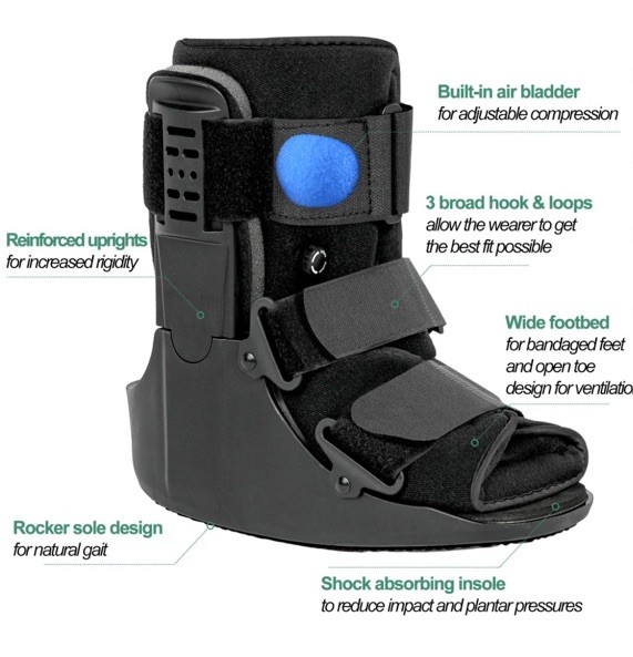 Brace-ability Air Walker Boot Short Walking Protective FREE AWESOME SHIPPING!