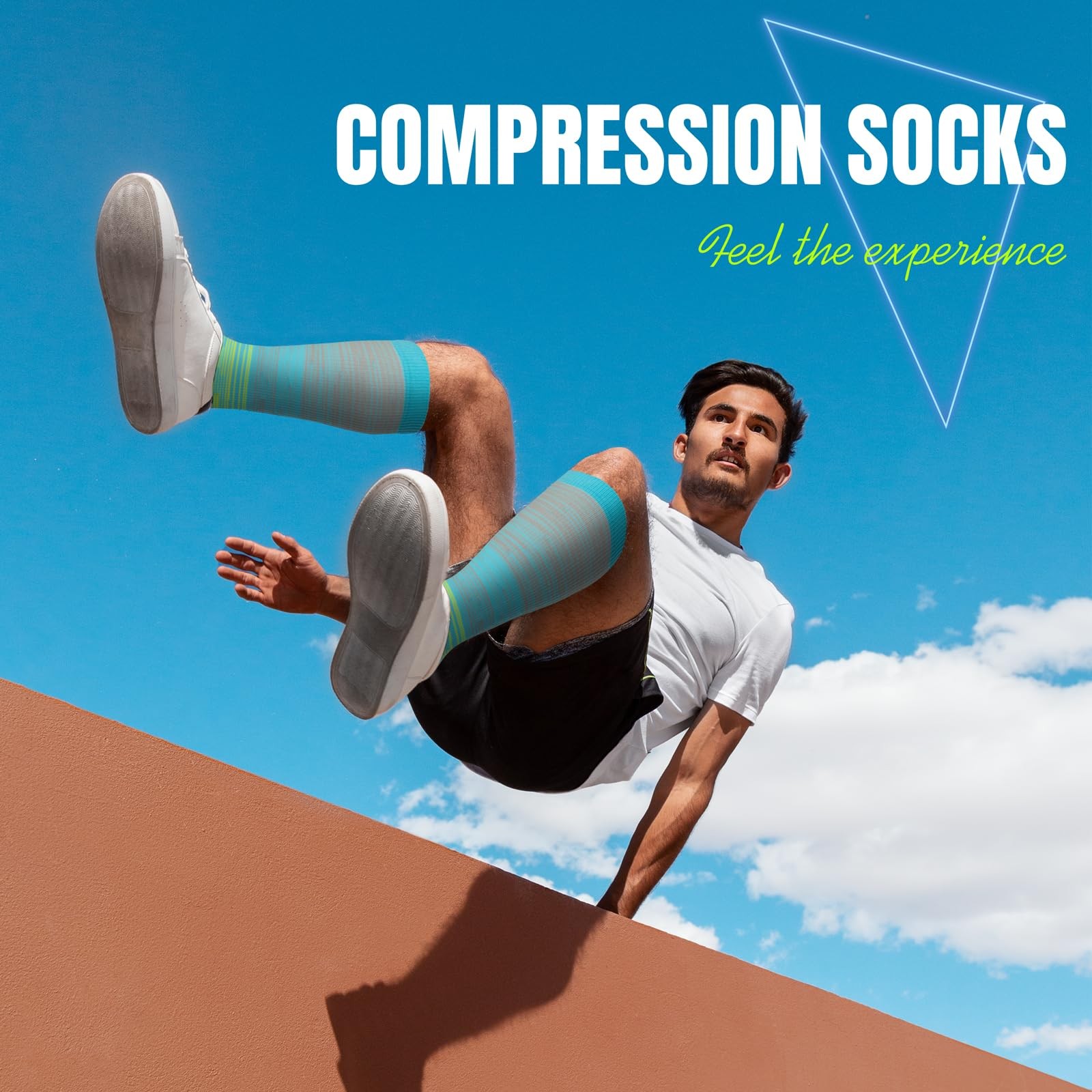 Open Toe Compression Socks Women & Men-3 Pairs 20-30 mmHg Knee High Stockings…