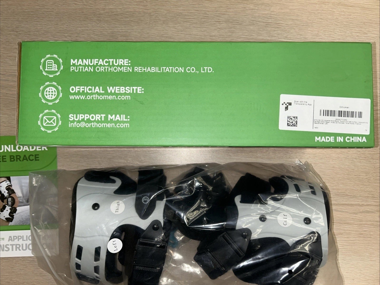 OA Unloader Knee Brace,for Arthritis Pain Medial Knee Pain and Support. *LEFT*