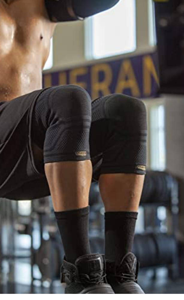 Copper Fit Copper Elite Knee Sleeve 2 Pk Opened Package /New Black