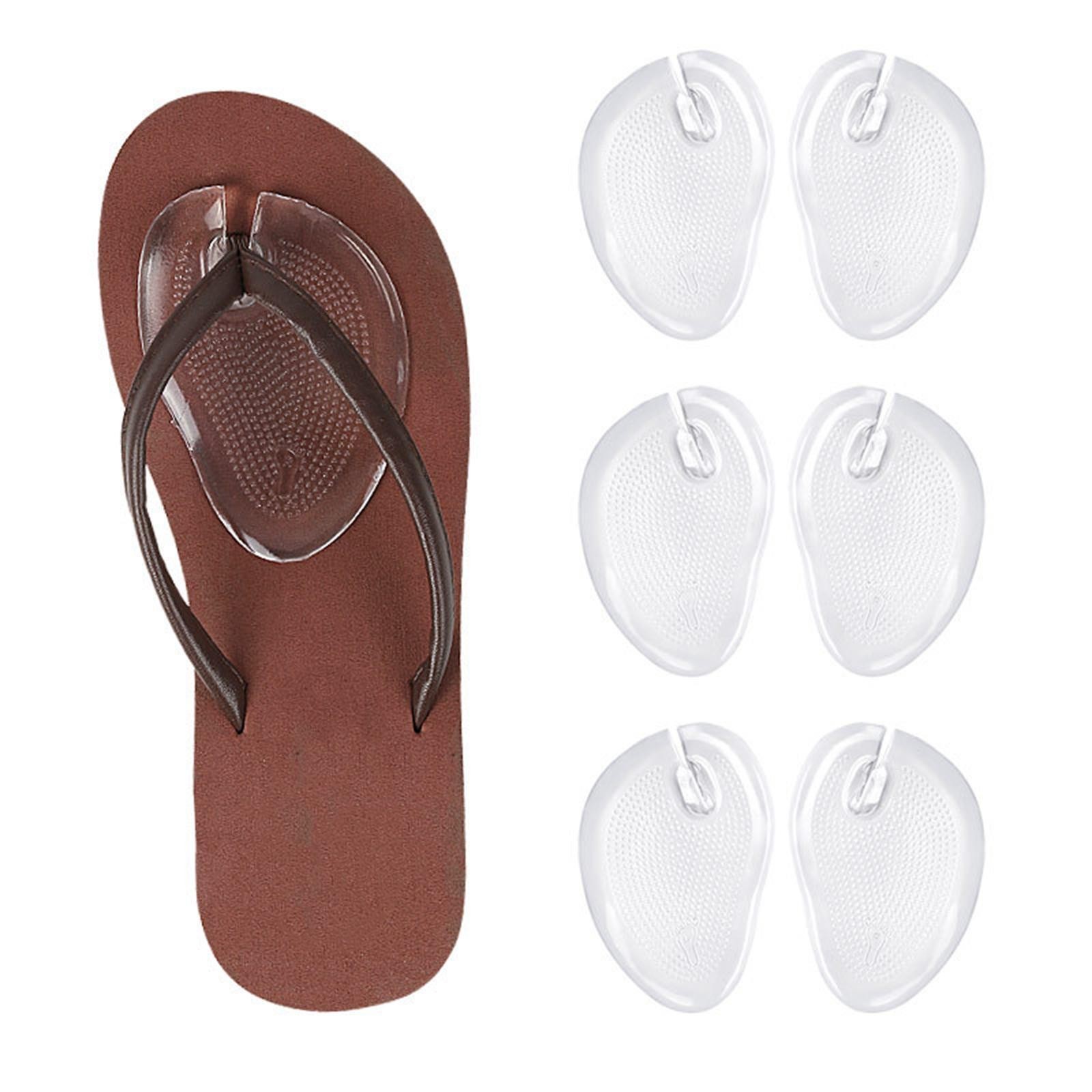 2 Pieces Self Adhesive Gel Forefoot Cushions Flip Flops Forefoot for Sandals