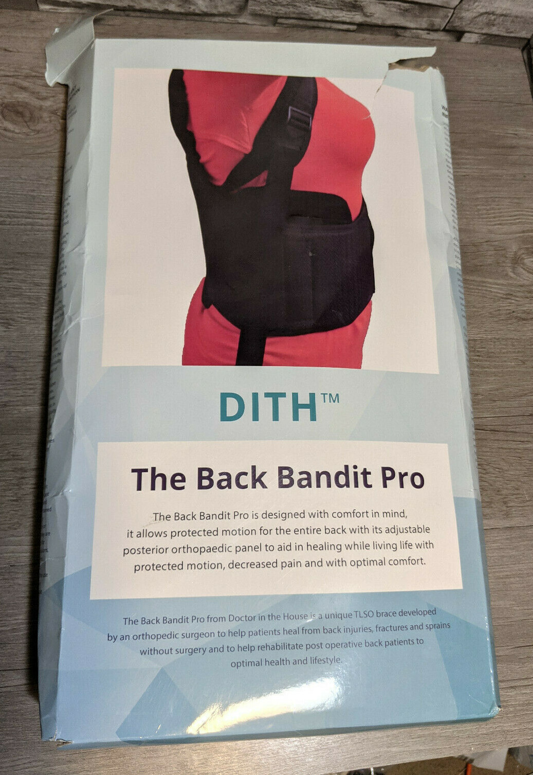 DAMAGED BOX Doctor in the House DITH Back Bandit Pro Back Support Brace, Medium