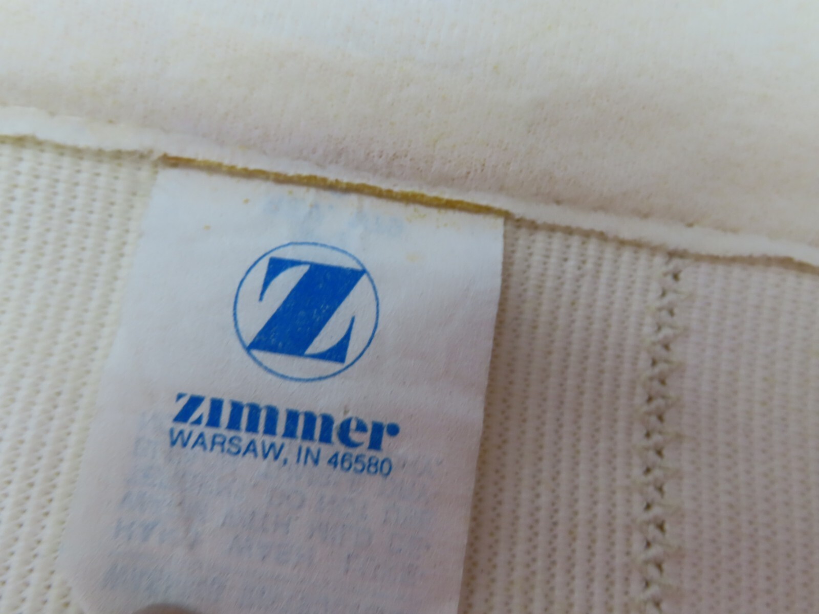 ZIMMER Used Adjustable Lumbar Support Lower Waist Back Belt Brace Pain Relief