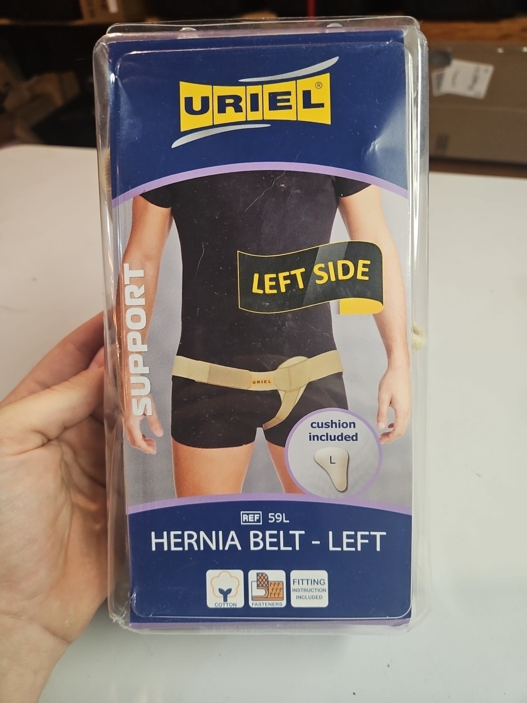 URIEL Inguinal hernia belt for the left side | 59L Medium
