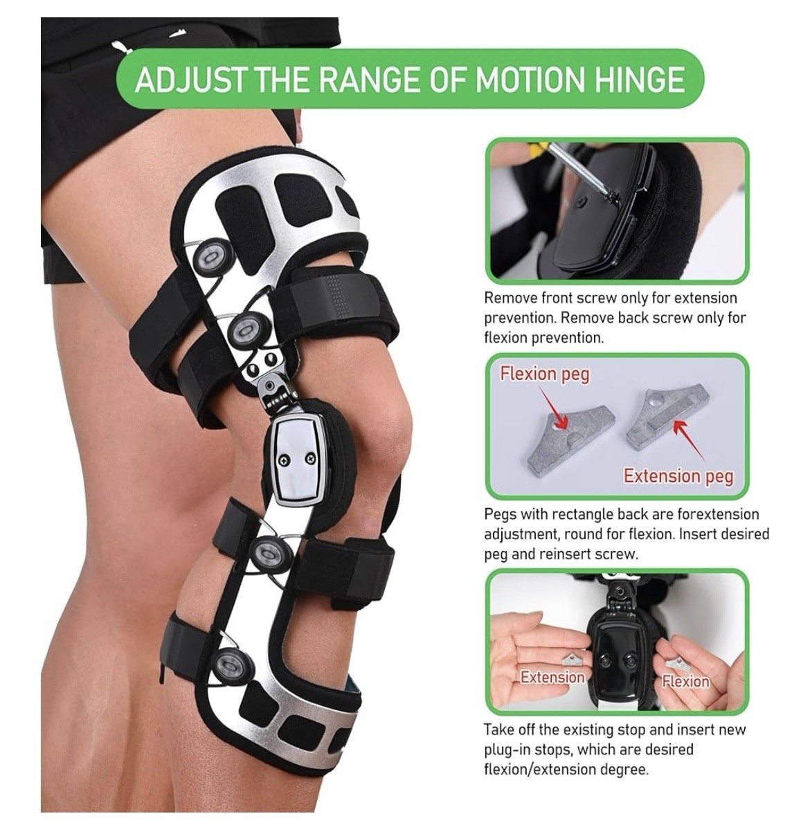 Orthomen Unloader Knee Brace – Adjustable OA Knee Support (M-Right)