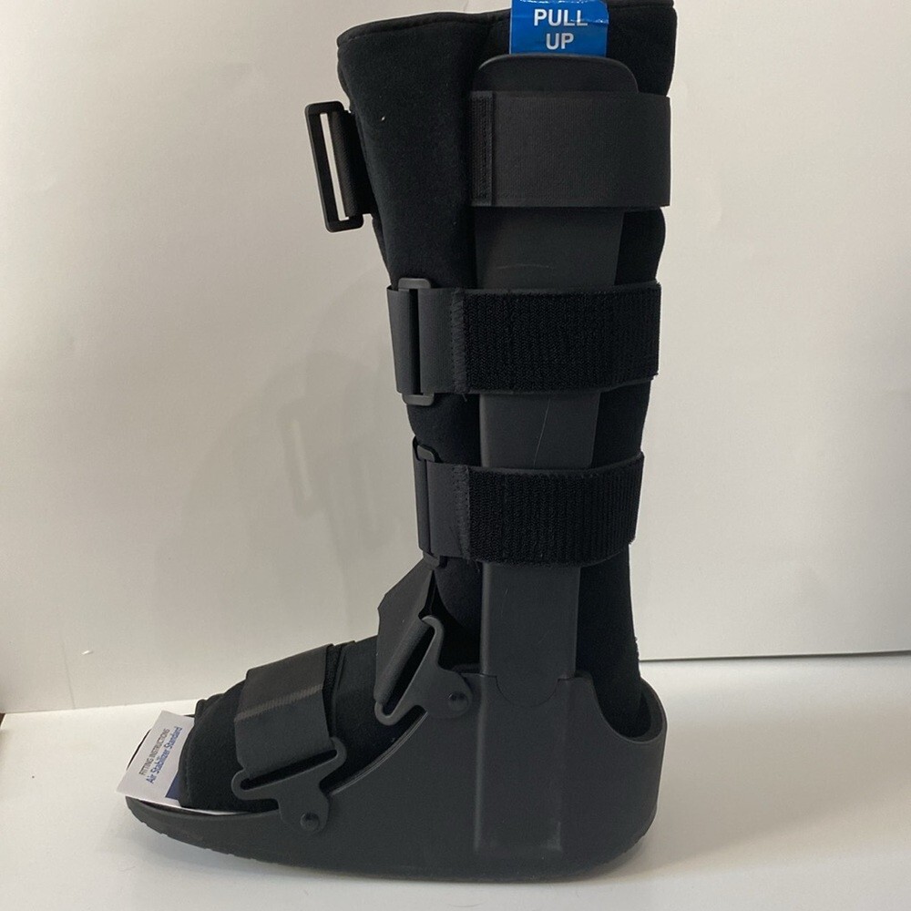 United Ortho OTC High Top Adjustable Air Cast Walker Black Fracture Boot M