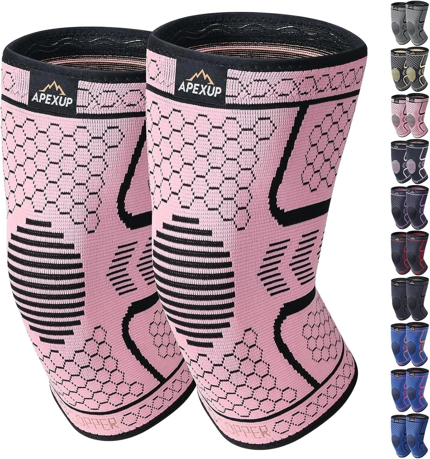 2 PCS Compression Knee Brace for Men, Women, Copper Compress Sleeve Top Quality
