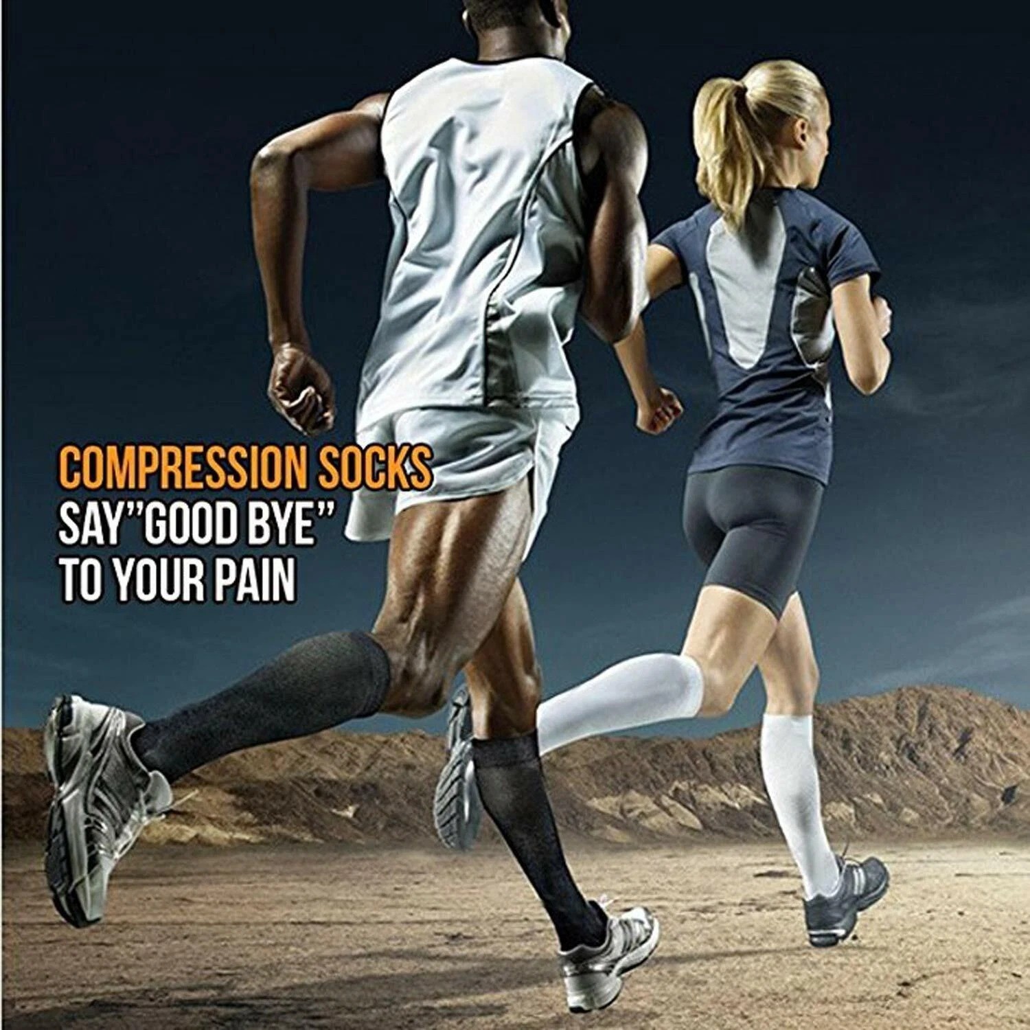 Copper Compression Socks 20-30mmHg Graduated Support Mens Womens L/XL Wholesale