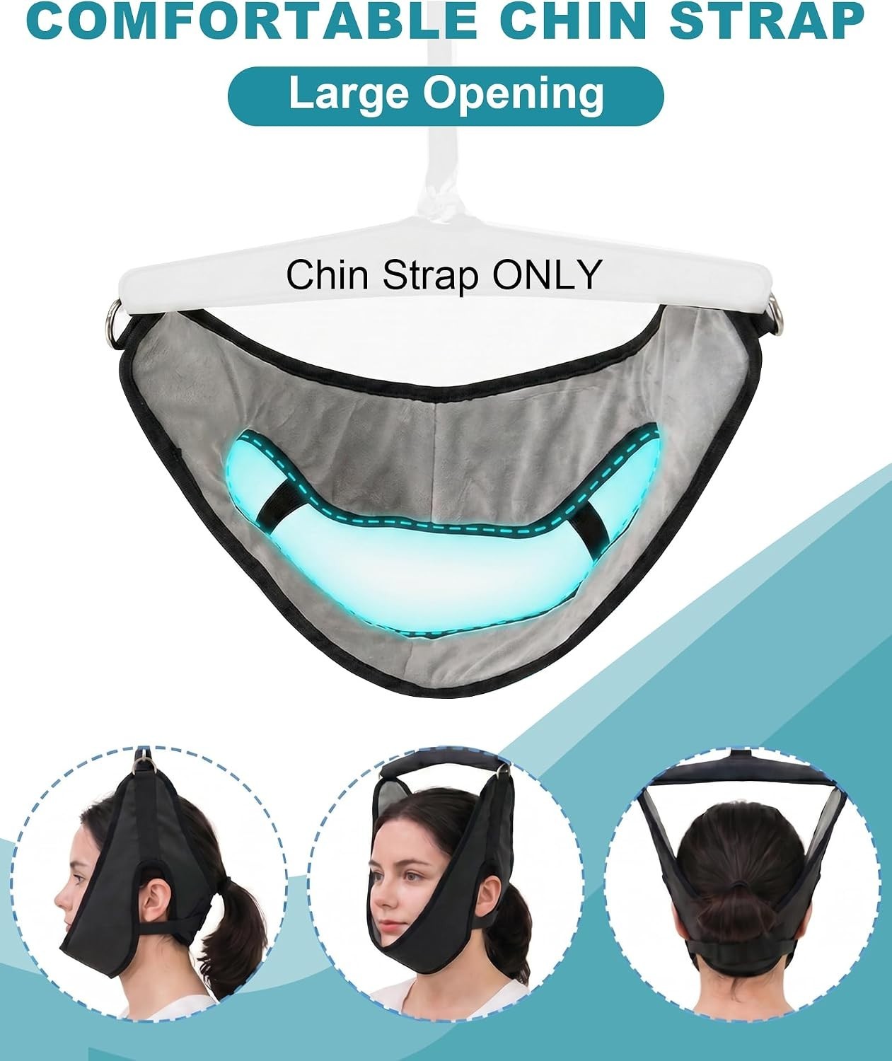 Adjustable Chin Support Pad – Lightweight Velvet Cushion for Travel Comfort
