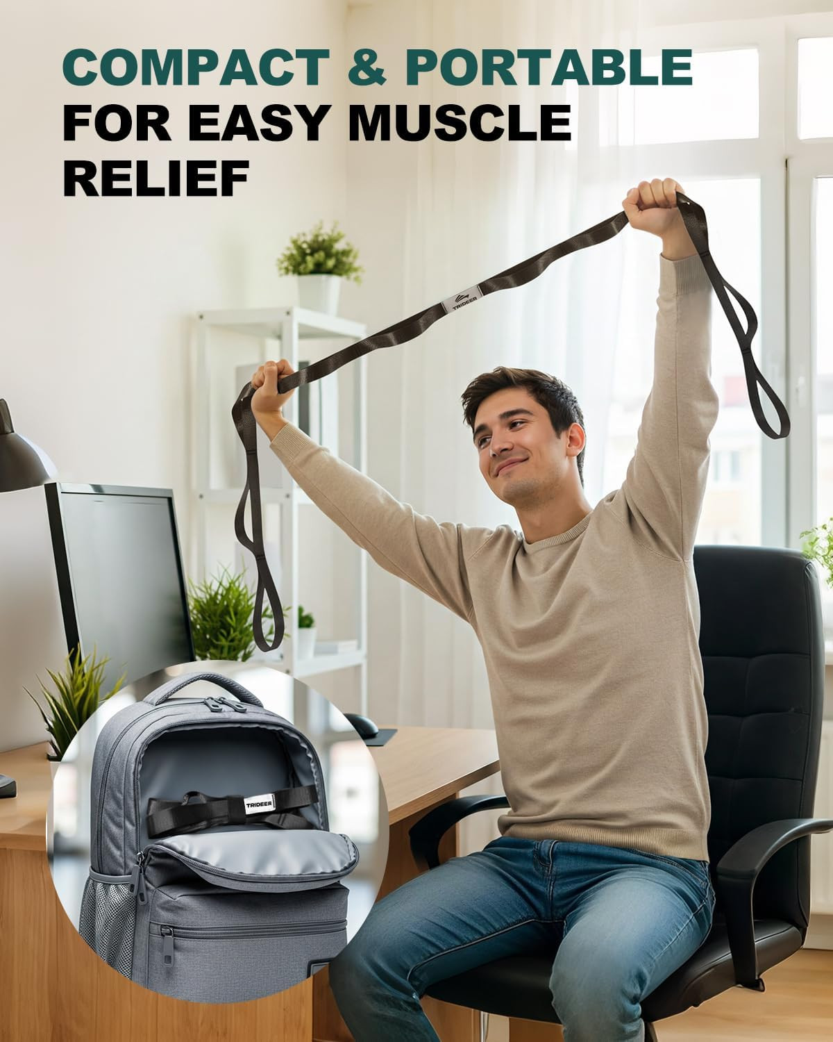 Stretching Strap Yoga Strap for Physical Therapy Stretch Out Straps for Home ..