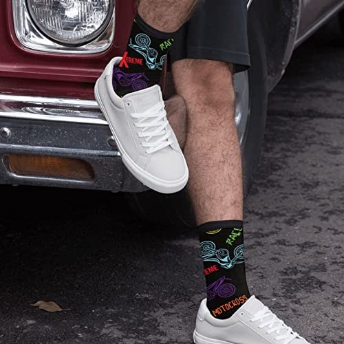 Sigouyinei Casual Funny Funky Novelty Socks For Men Women 1 Black and White2