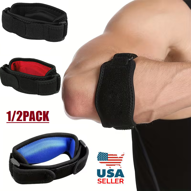 2× Tennis Elbow Brace Support Arthritis Tendonitis Joint Strap Band Wrap Sports