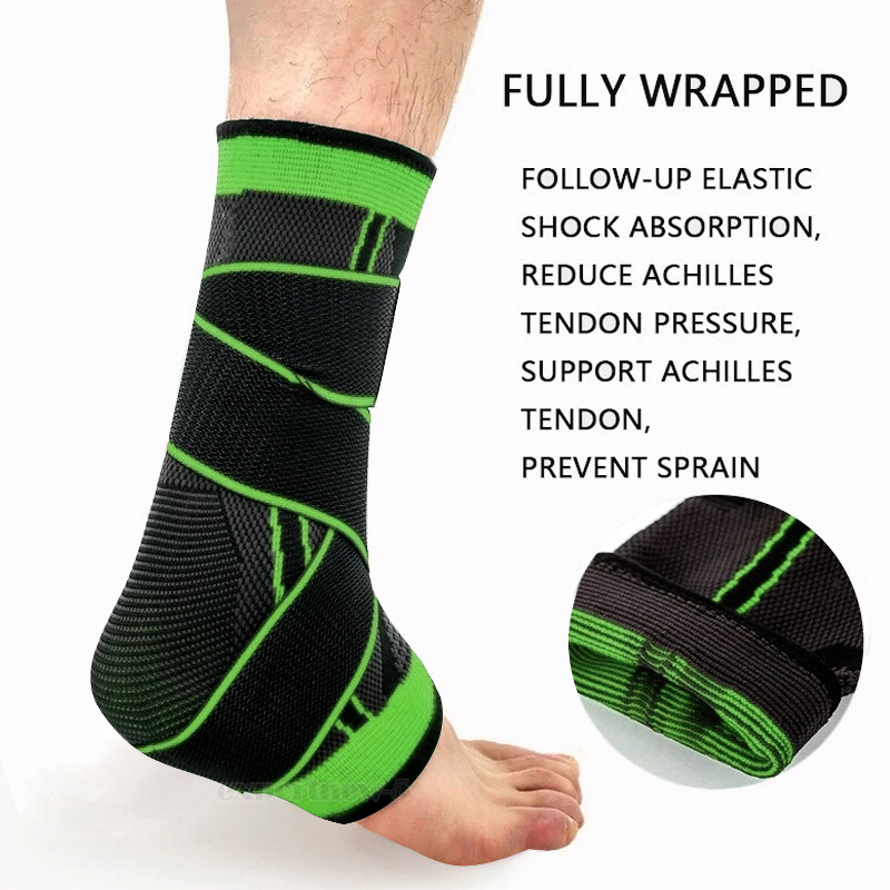Ankle Support Compression Brace Achilles Tendon Strap Foot Sprains Injury Pain
