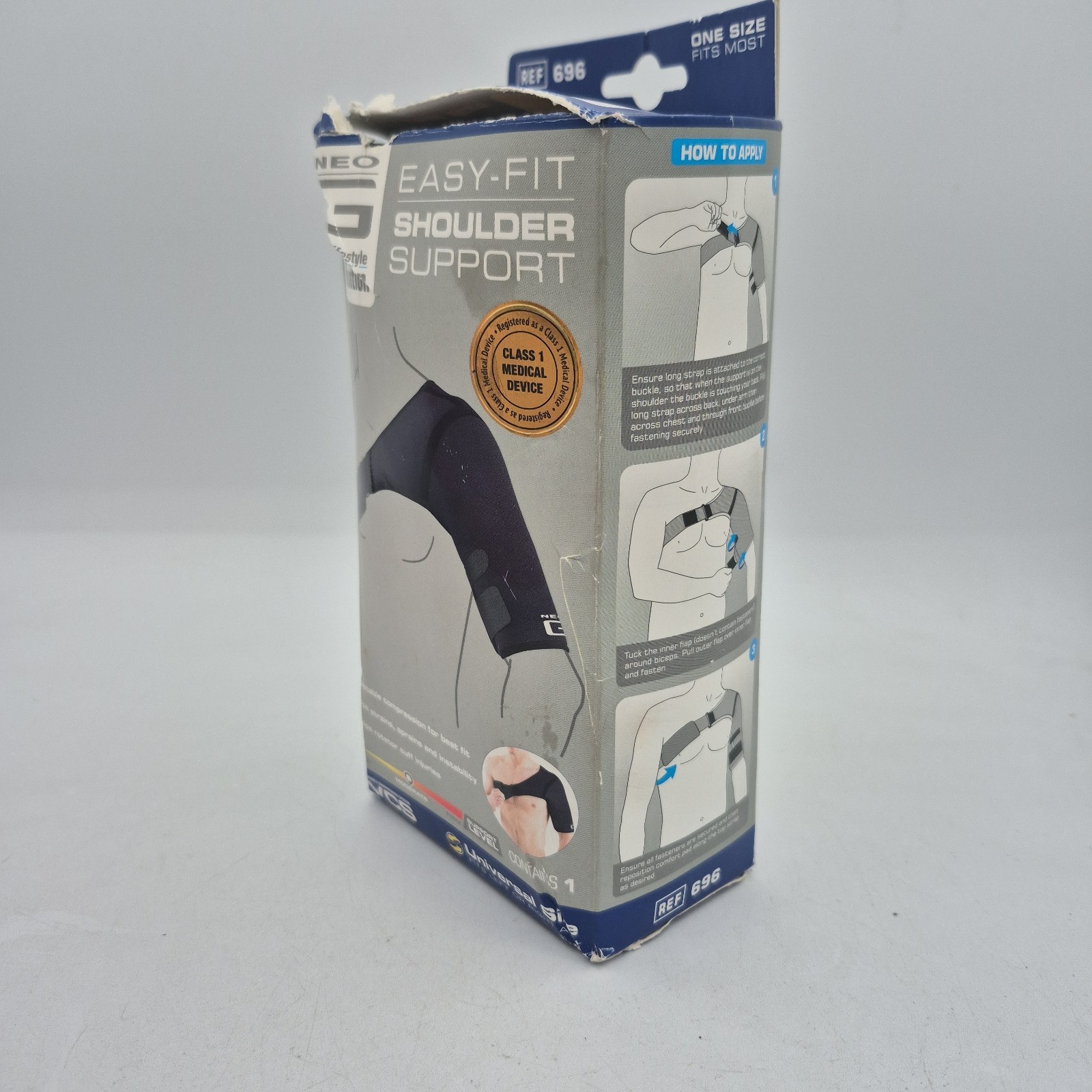 NEO G REF 696 EASY-FIT SHOULDER SUPPORT UNIVERSAL SIZE LEFT or RIGHT ARM