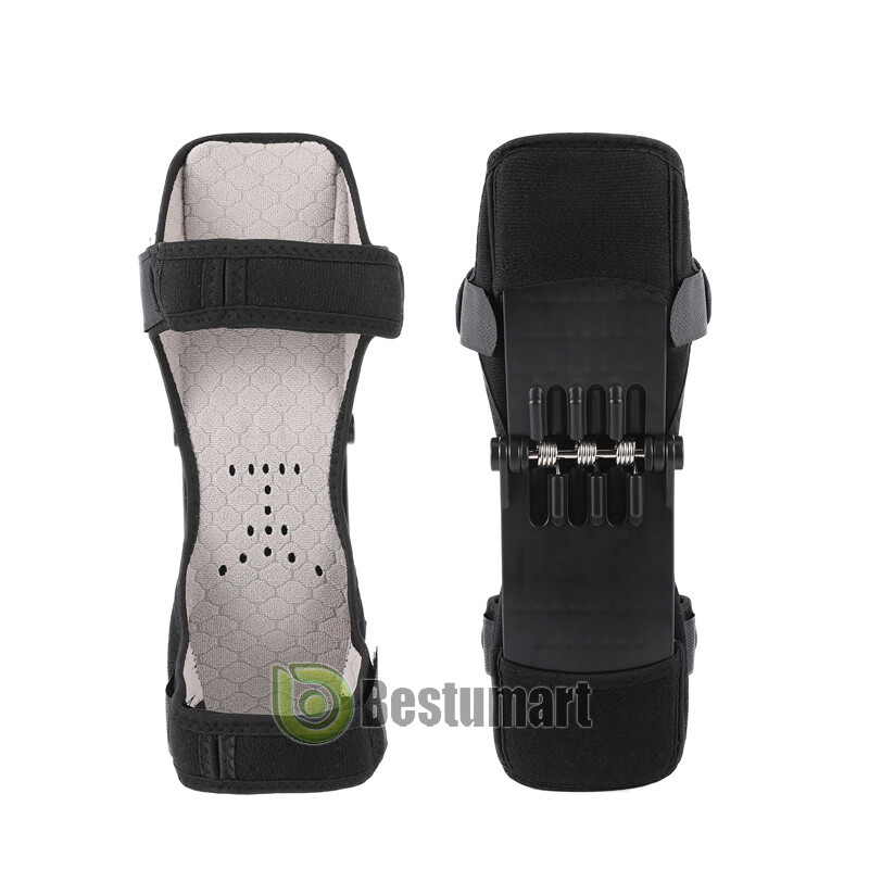 1/2Pcs Knee Pads Booster Joint Support Brace Lift Squat Sport Power Spring Force