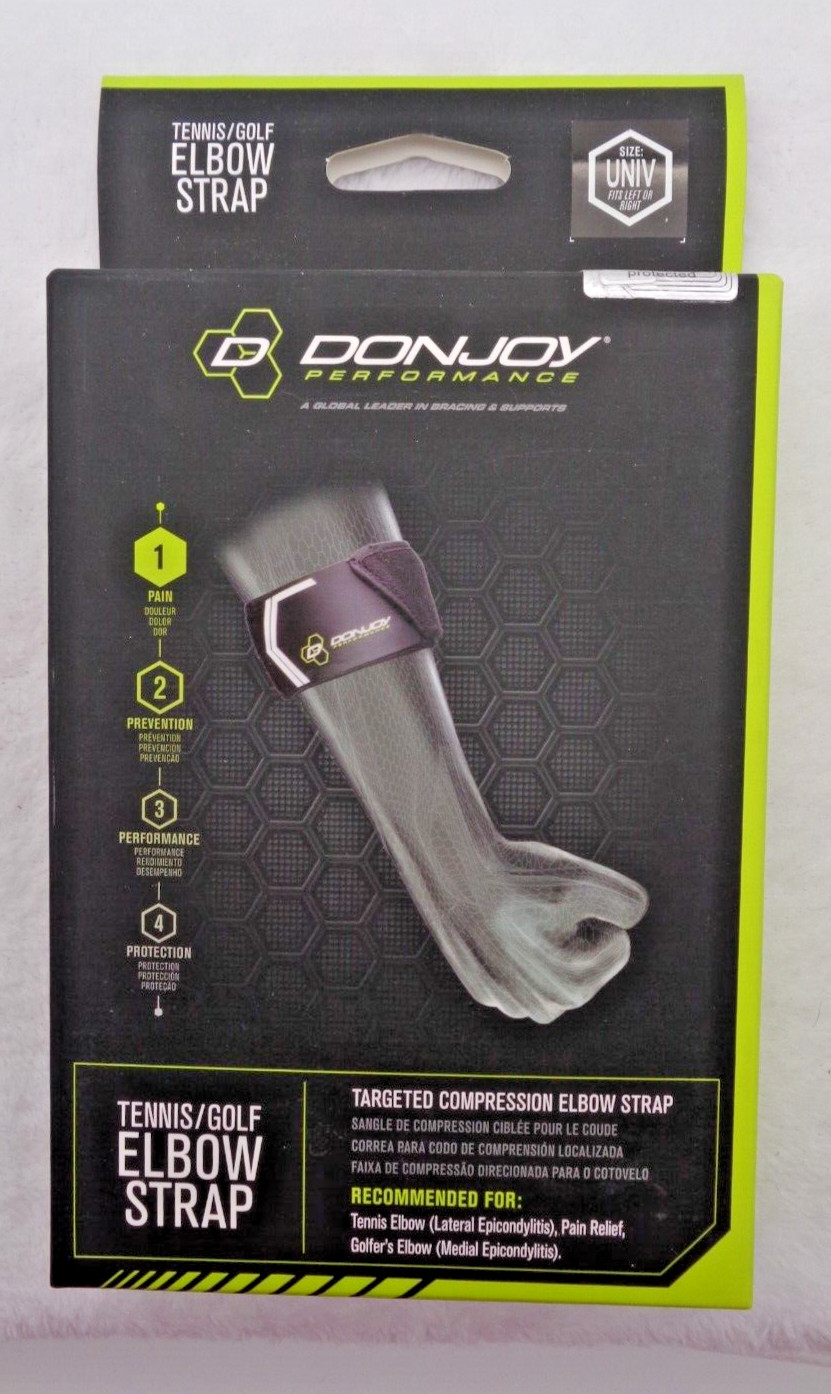 DonJoy Performance Silicone Tennis Golf Elbow Strap Universal Size Left Right