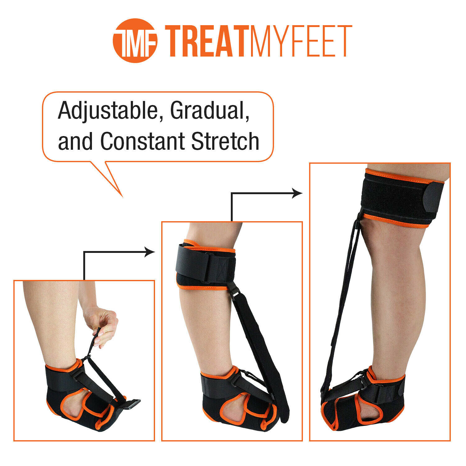 Plantar Fasciitis Night Splint Drop Foot Pain Relief Ankle Brace Support Strap