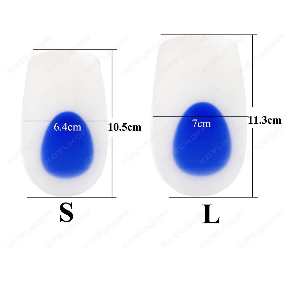 Medical Silicone Insoles For Heel Protector Inserts Heel Spur Pads For Relief