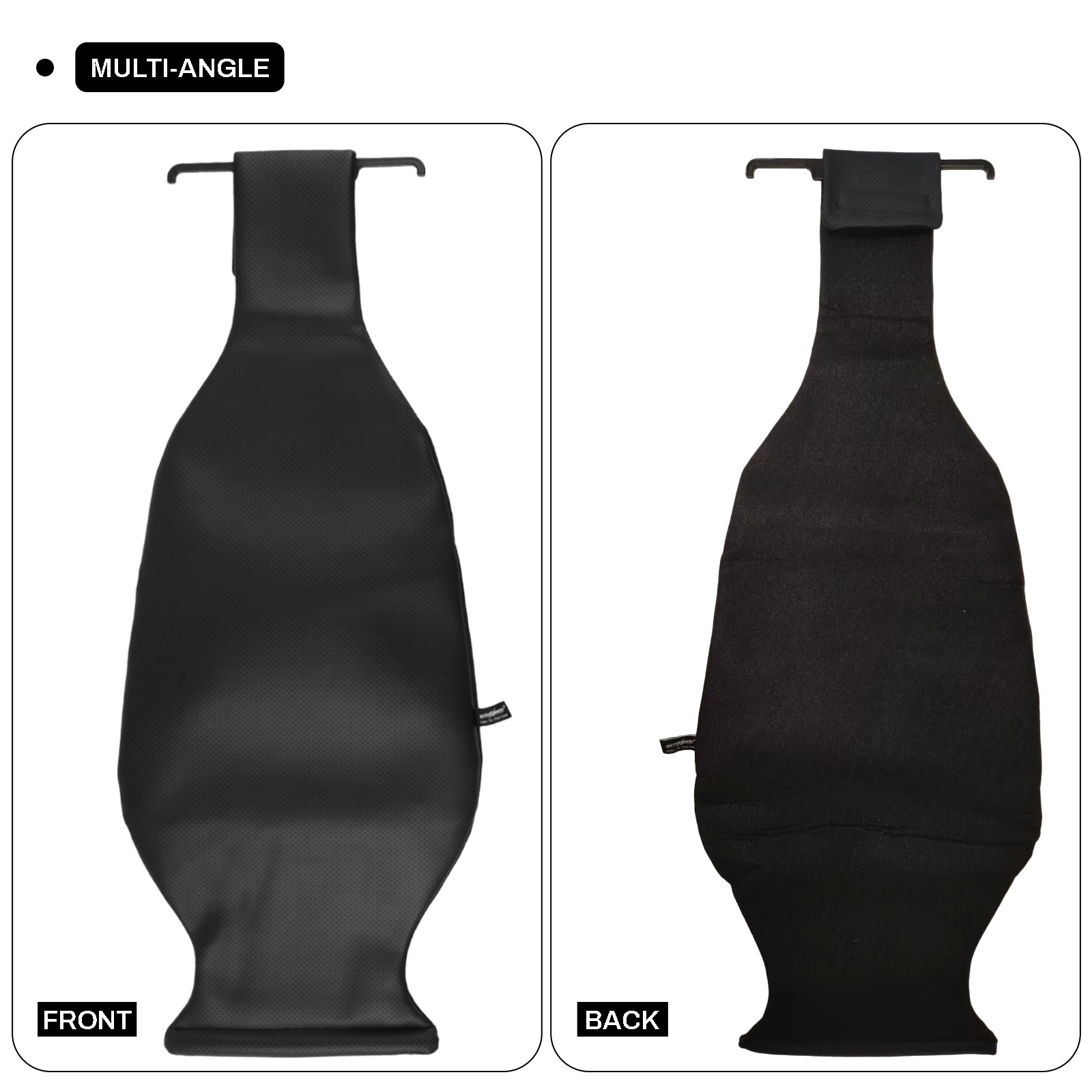 Lumbar Support Pillow Back Cushion PU Leather Orthopedic Backrest For Car Seat,