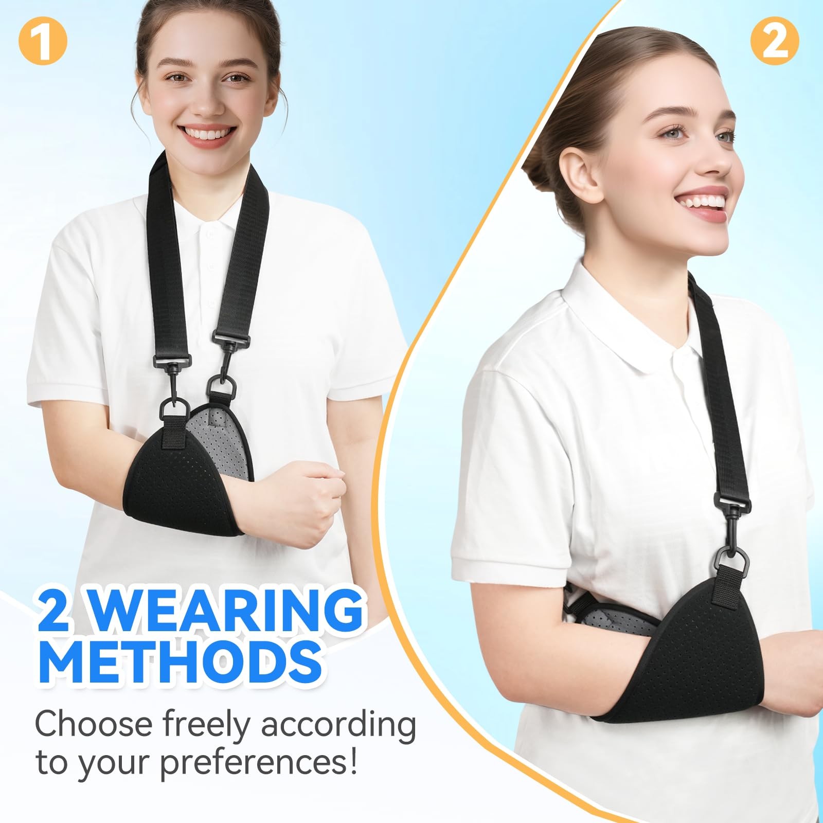 GAOUREL Arm Sling Sport Adult – Lightweight and Breathable Shoulder Immobiliz…