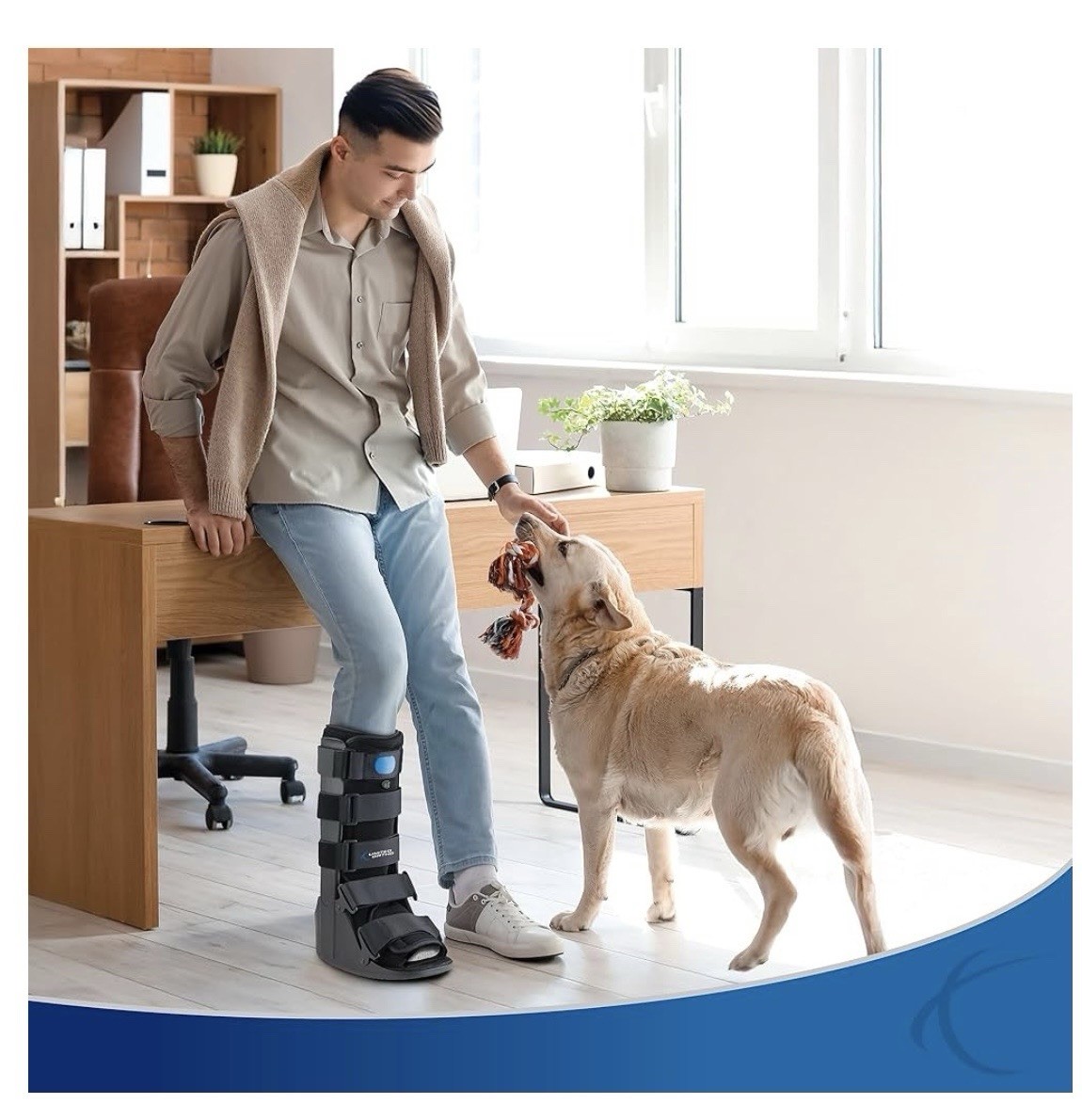 United Ortho L Tall Air Cam Fracture Boot Brace Walker Foot Ankle Orthopedic