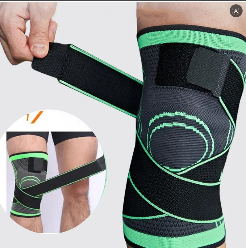 NEW 1PC Sports Kneepad Men Pressurized Elastic Knee Pads Support Fitness Gear Ba