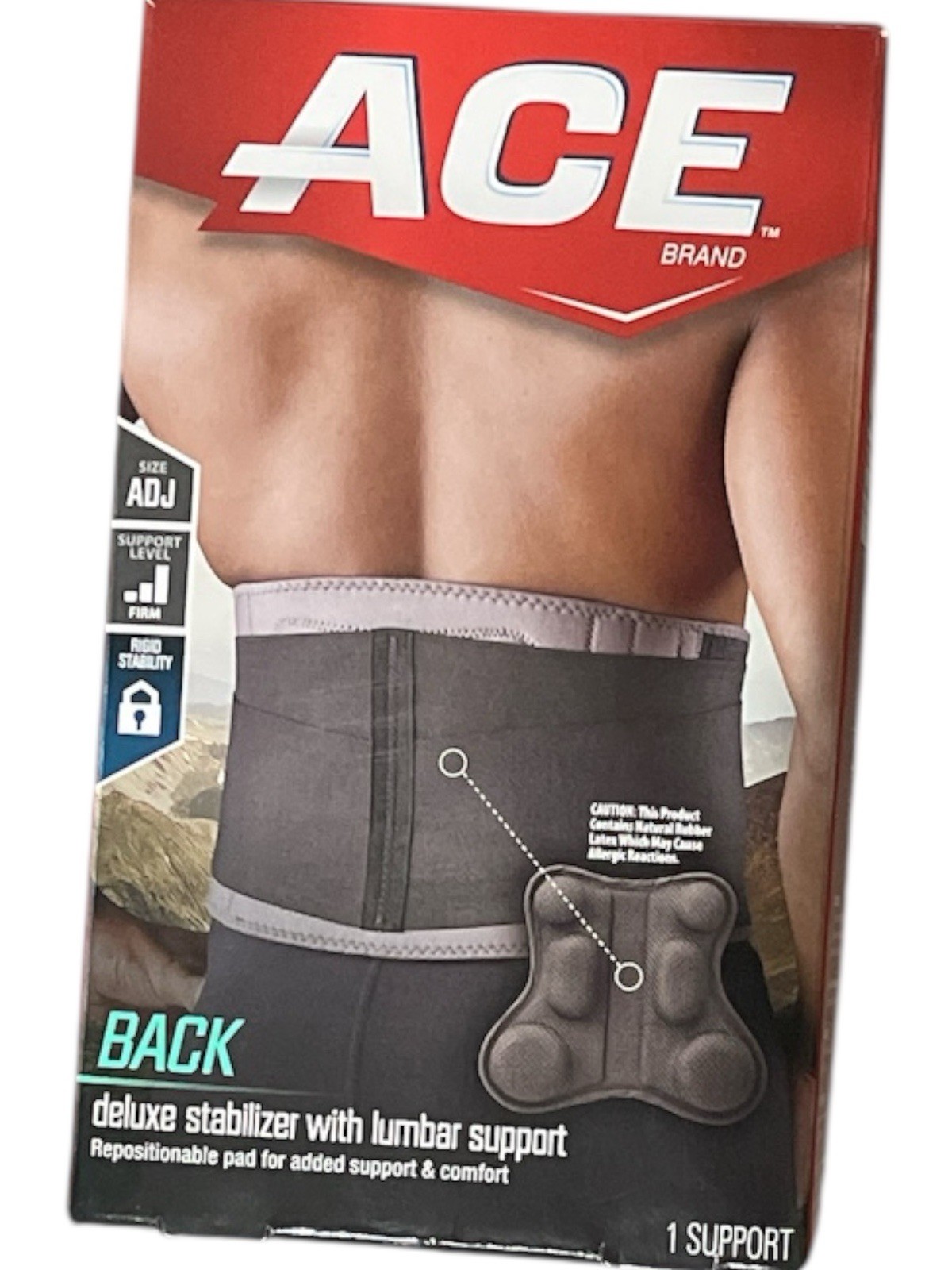ACE Back Deluxe Stabilizer with Lumbar Support – One Size Adjustable