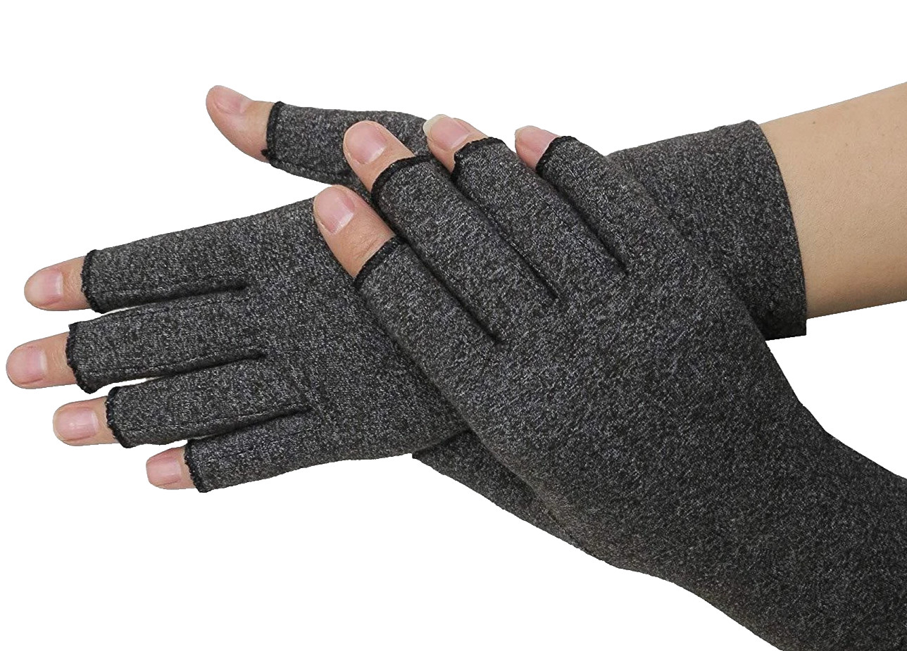 Arthritis Gloves Compression Gloves for Women & Men – 1 Pair Size M Gray
