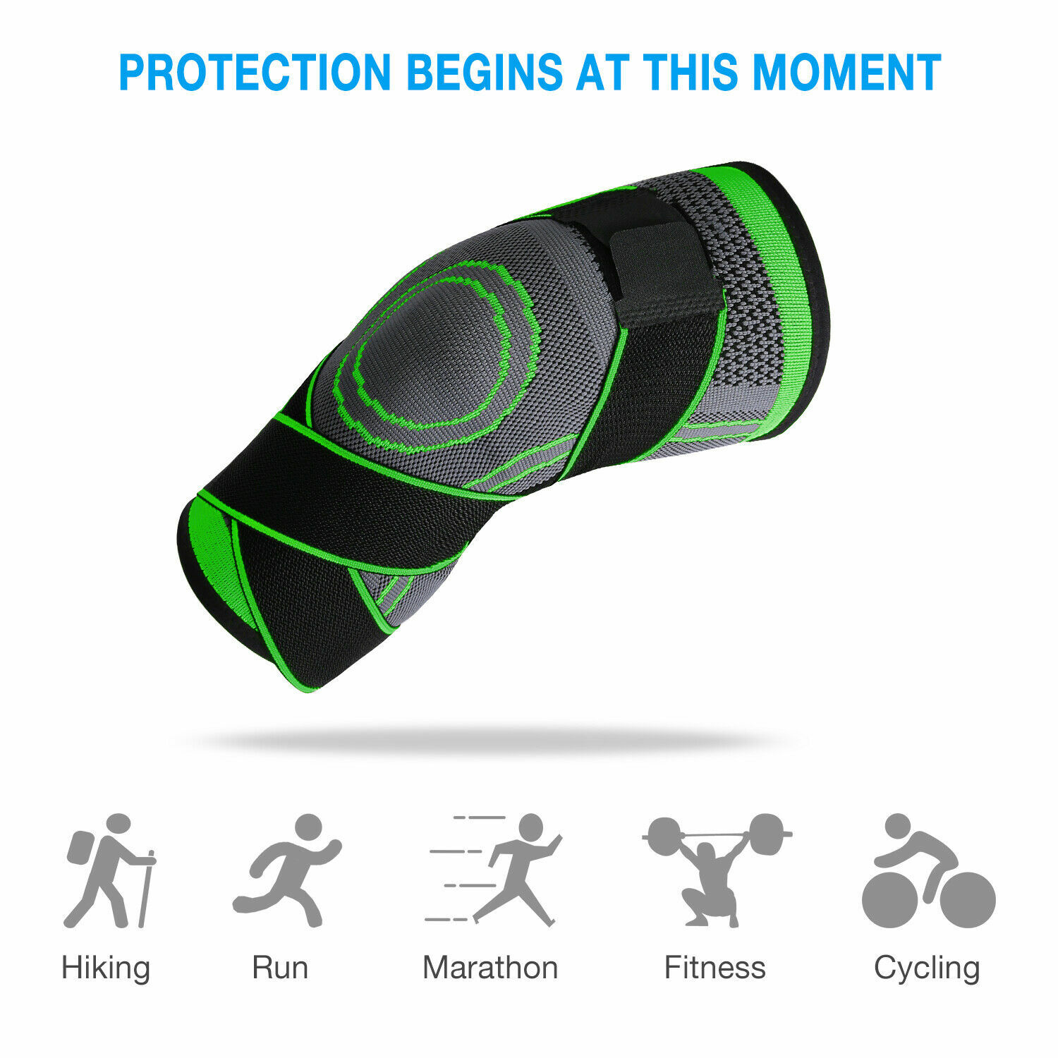 Athletics Knee Support Compression Sleeve Running Sports Brace Joint Pain Relief