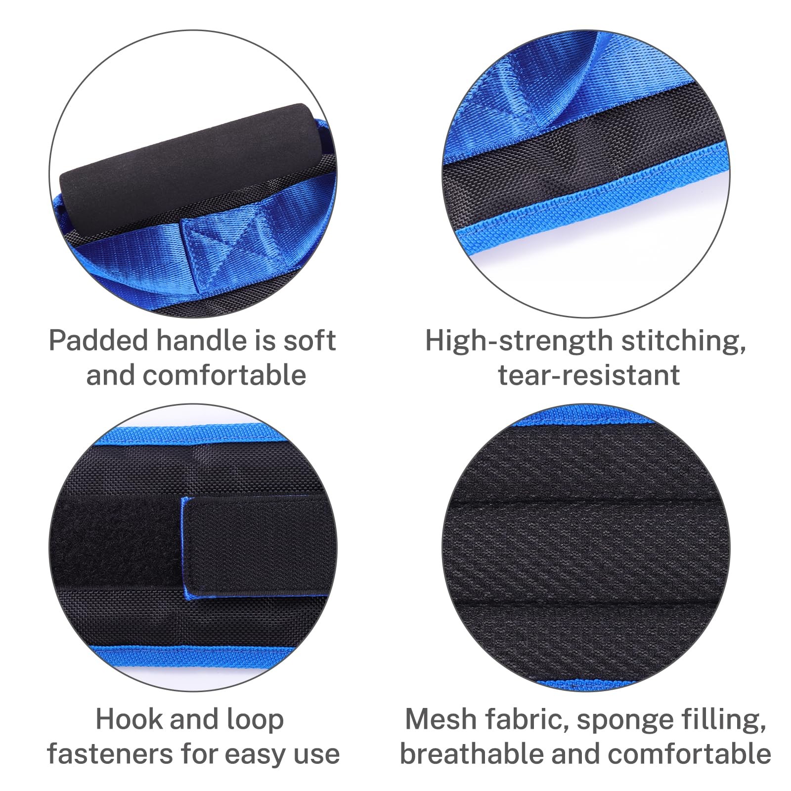 Leg Lifter Strap for Elderly & Disabled, Rigid Hand Strap & Foot Loop Mobility T