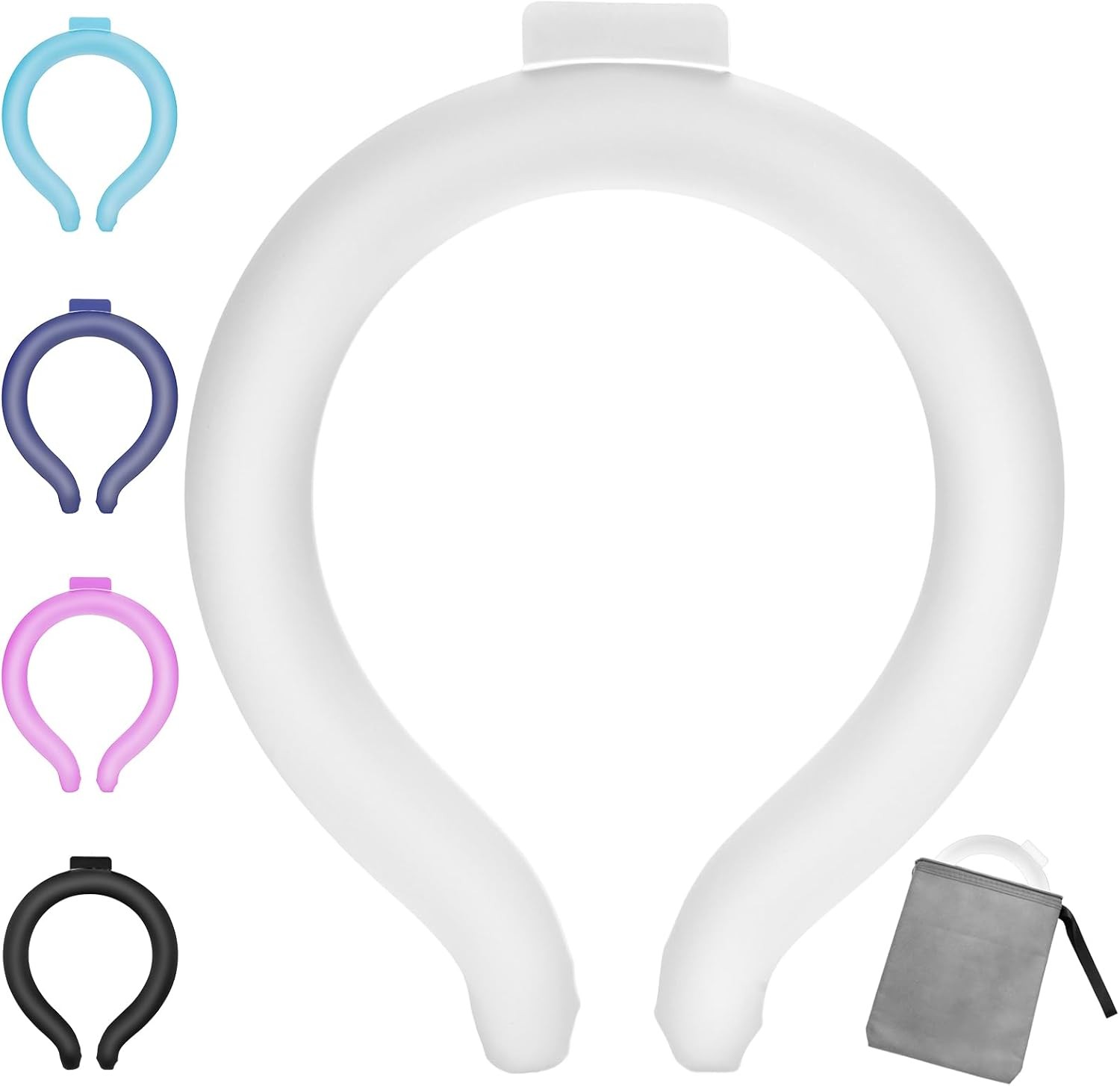Neck Cooling Tube, Wearable Body Cooler Freeze Below 64°F with Insulated Bag, Re